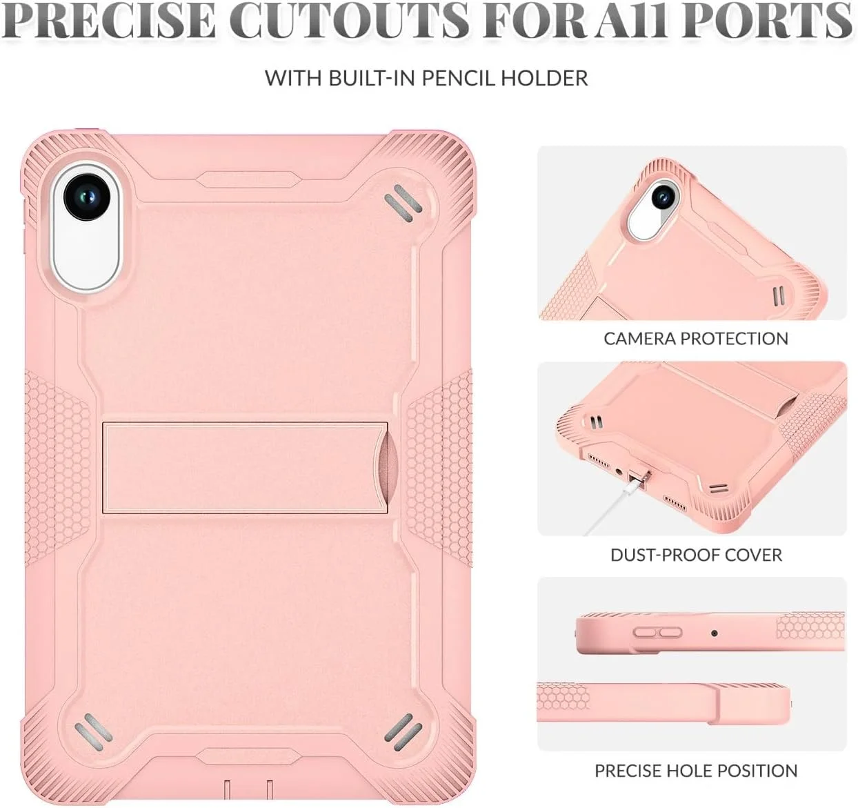 محافظ تبلت ETGOKJM برای شیائومی ردمی پد 2 با صفحه نمایش 11 اینچ، عرضه شده در سال 2025، قاب محافظ هیبریدی مقاوم در برابر ضربه برای تبلت PAD با پایه داخلی (رزگلد) محافظ تبلت ETGOKJM برای شیائومی ردمی پد 2 با صفحه نمایش 11 اینچ، عرضه شده در سال 2025، قاب محافظ هیبریدی مقاوم در برابر ضربه برای تبلت PAD با پایه داخلی (رزگلد)