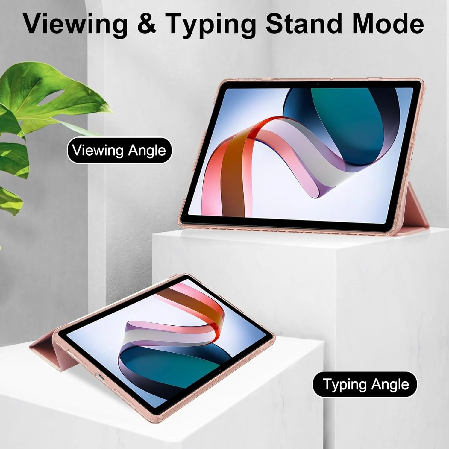 کاور هوشمند تبلت سه تایی سازگار با شیائومی Redmi Pad 10.61 اینچ نسخه 2022، کاور پشتی شفاف و باریک TPU با پایه نگهدارنده مداد، ضد ضربه، قابلیت بیدار/خواب خودکار. صورتی کاور هوشمند تبلت سه تایی سازگار با شیائومی Redmi Pad 10.61 اینچ نسخه 2022، کاور پشتی شفاف و باریک TPU با پایه نگهدارنده مداد، ضد ضربه، قابلیت بیدار/خواب خودکار. صورتی