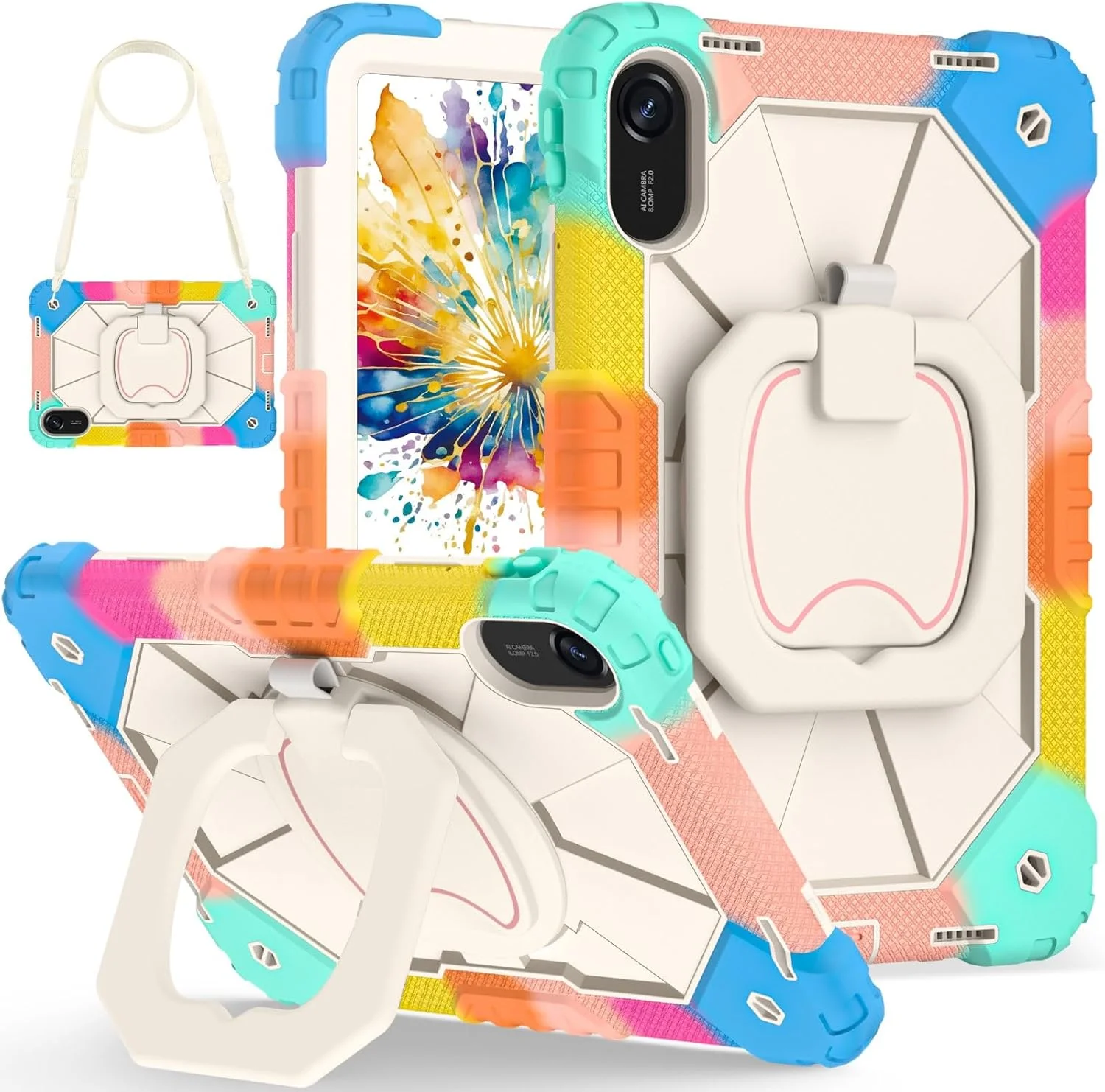 کیف محافظ تبلت برای شیائومی ردمی پد 2 11 اینچ 2025، کاور مقاوم در برابر ضربه، محافظ با پایه چرخان 360 درجه + بند دستی + بند شانه، لوازم جانبی تبلت (آبی 3) کیف محافظ تبلت برای شیائومی ردمی پد 2 11 اینچ 2025، کاور مقاوم در برابر ضربه، محافظ با پایه چرخان 360 درجه + بند دستی + بند شانه، لوازم جانبی تبلت (آبی 3)