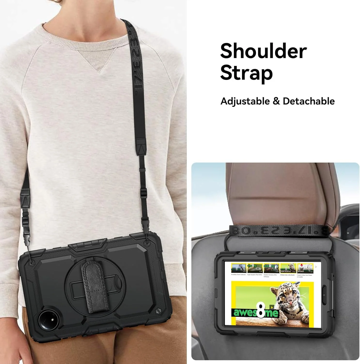 کیف تبلت Gruattreay سازگار با شیائومی Redmi Pad SE 8.7 اینچ (2024)، کیف سیلیکونی EVA ضد ضربه و ضد افتادن با بند شانه، پایه چرخان 360 درجه (سبز1) کیف تبلت Gruattreay سازگار با شیائومی Redmi Pad SE 8.7 اینچ (2024)، کیف سیلیکونی EVA ضد ضربه و ضد افتادن با بند شانه، پایه چرخان 360 درجه (سبز1)