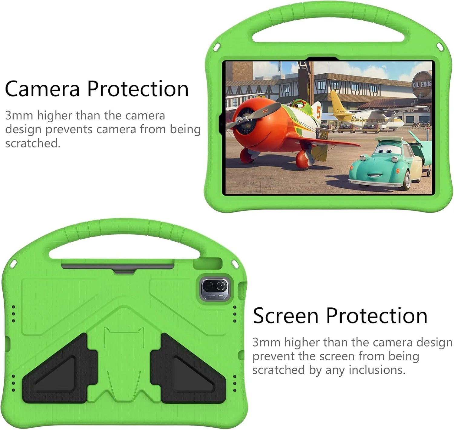 Gruattreay Compatible with Xiaomi Pad 6/ Pad 6 Pro 2023 Tablet Case for Kids - Durable Lightweight EVA Shockproof Protective Handle Stand Cover (Black) Gruattreay Compatible with Xiaomi Pad 6/ Pad 6 Pro 2023 Tablet Case for Kids - Durable Lightweight EVA Shockproof Protective Handle Stand Cover (Black)