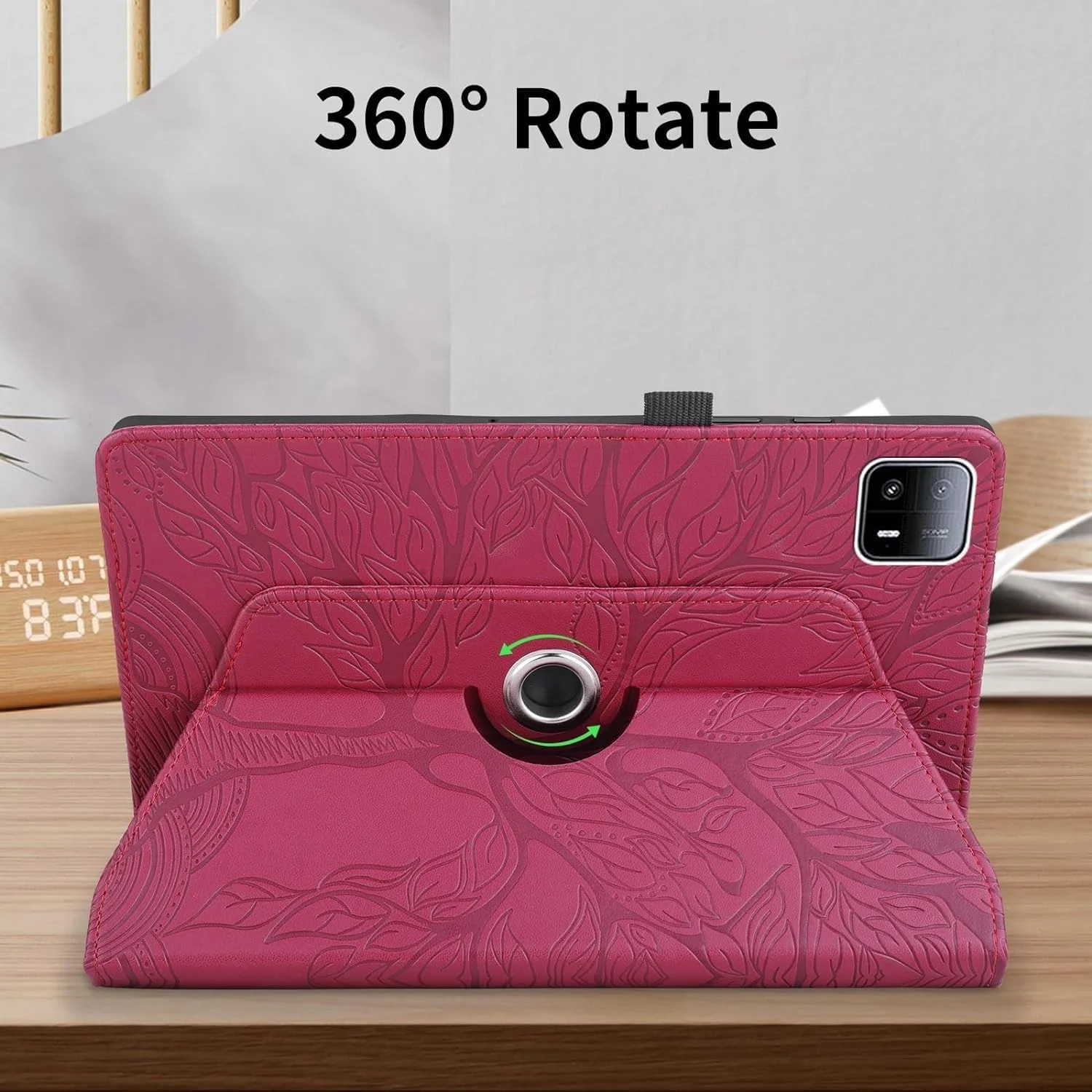 Gruattreay Case Compatible with Xiaomi Pad 6 Max 14Inch 2023 Tablet Case 360 Degree Rotating Stand Foldable Tablet Case Tree of Life Embossed Shell (Red) Gruattreay Case Compatible with Xiaomi Pad 6 Max 14Inch 2023 Tablet Case 360 Degree Rotating Stand Foldable Tablet Case Tree of Life Embossed Shell (Red)