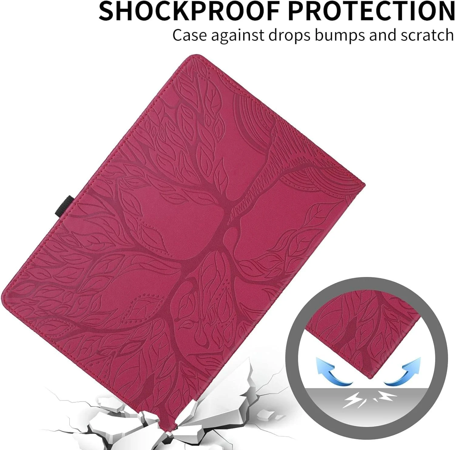 Gruattreay Case Compatible with Xiaomi Pad 6 Max 14Inch 2023 Tablet Case 360 Degree Rotating Stand Foldable Tablet Case Tree of Life Embossed Shell (Red) Gruattreay Case Compatible with Xiaomi Pad 6 Max 14Inch 2023 Tablet Case 360 Degree Rotating Stand Foldable Tablet Case Tree of Life Embossed Shell (Red)