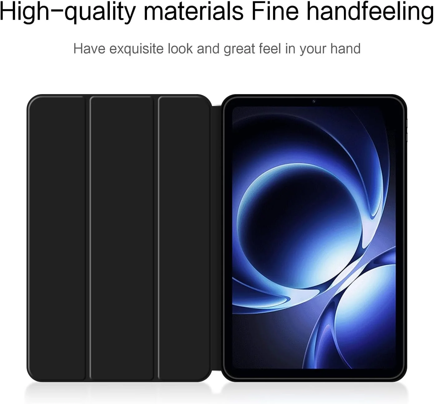 کیف تبلت Gruattreay برای شیائومی Redmi K Pad 8.8 اینچ 2025، کاور سبک وزن سه تایی تاشو چرمی PU با قابلیت خواب/بیدار شدن خودکار، کاور پشتی سیلیکونی TPU ضد ضربه