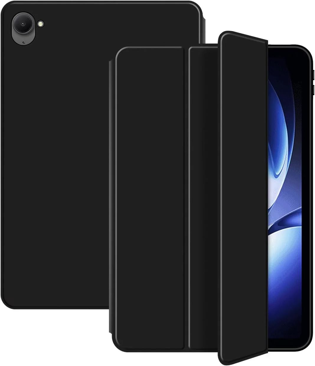 کیف تبلت Gruattreay برای شیائومی Redmi K Pad 8.8 اینچ 2025، کاور سبک وزن سه تایی تاشو چرمی PU با قابلیت خواب/بیدار شدن خودکار، کاور پشتی سیلیکونی TPU ضد ضربه