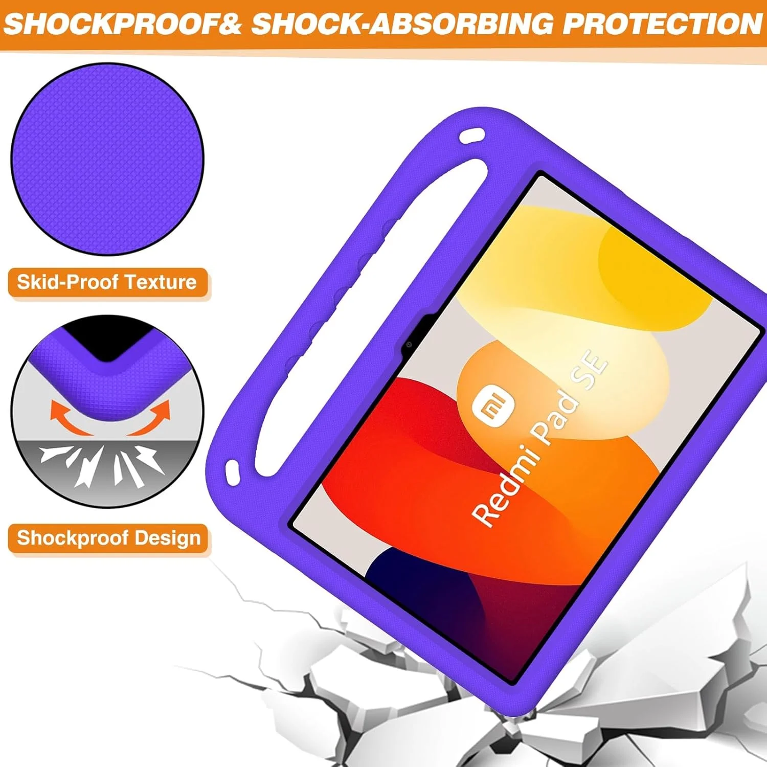 کیف تبلت مسافرتی سازگار با شیائومی Redmi Pad SE 11 اینچی، کیف محافظ سبک و مقاوم در برابر ضربه سازگار با تبلت عرضه شده در سال 2023، سازگار با کودکان در EVA سبک وزن کیف تبلت مسافرتی سازگار با شیائومی Redmi Pad SE 11 اینچی، کیف محافظ سبک و مقاوم در برابر ضربه سازگار با تبلت عرضه شده در سال 2023، سازگار با کودکان در EVA سبک وزن