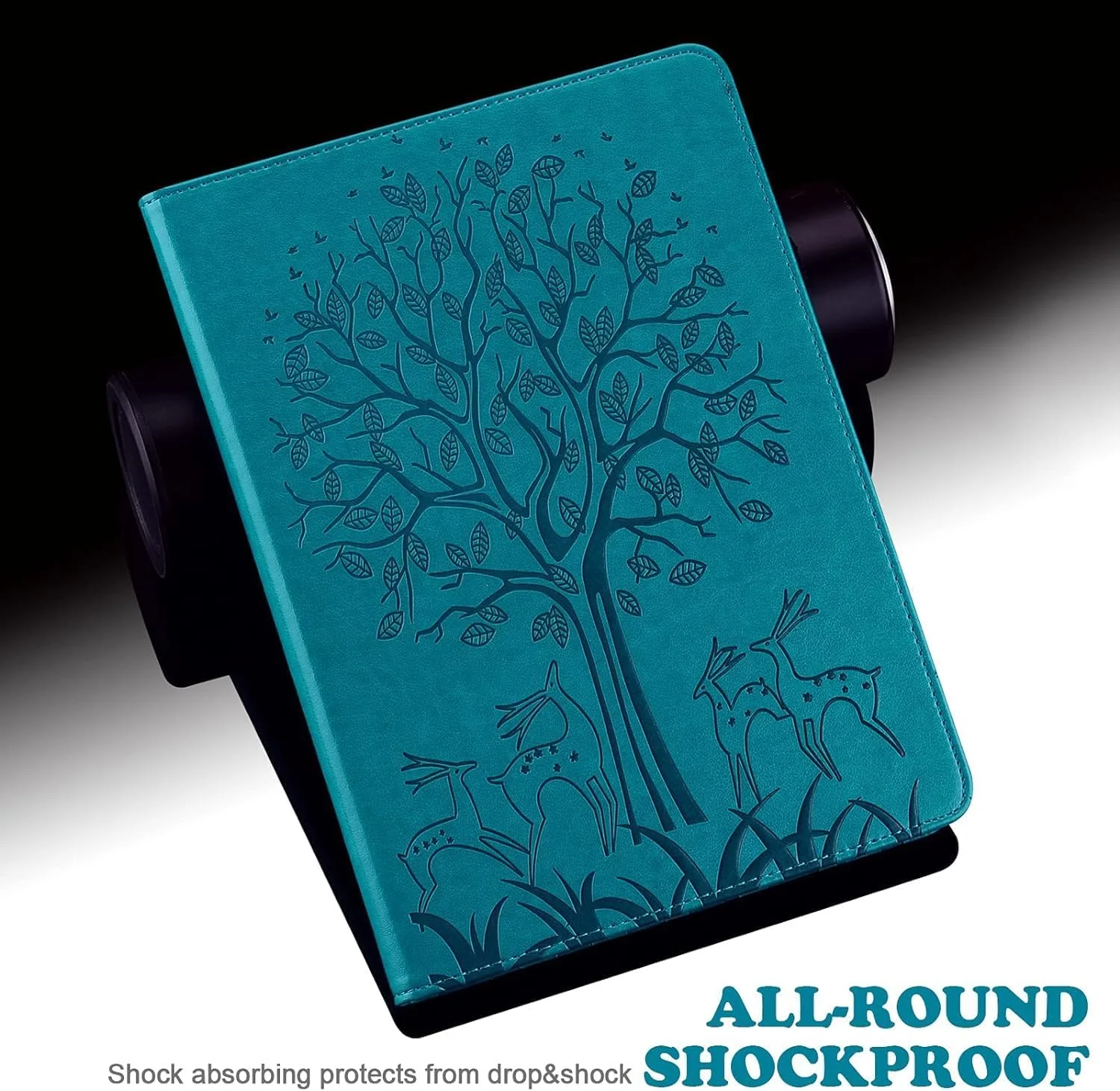 کیف محافظ تبلت شیائومی پد 6/شیائومی پد 6 پرو 11 اینچ 2023 به همراه جای قلم، جای کارت و قابلیت استند، کیف محافظ شیک و تاشو مناسب تبلت شیائومی پد 6 پرو، آبی