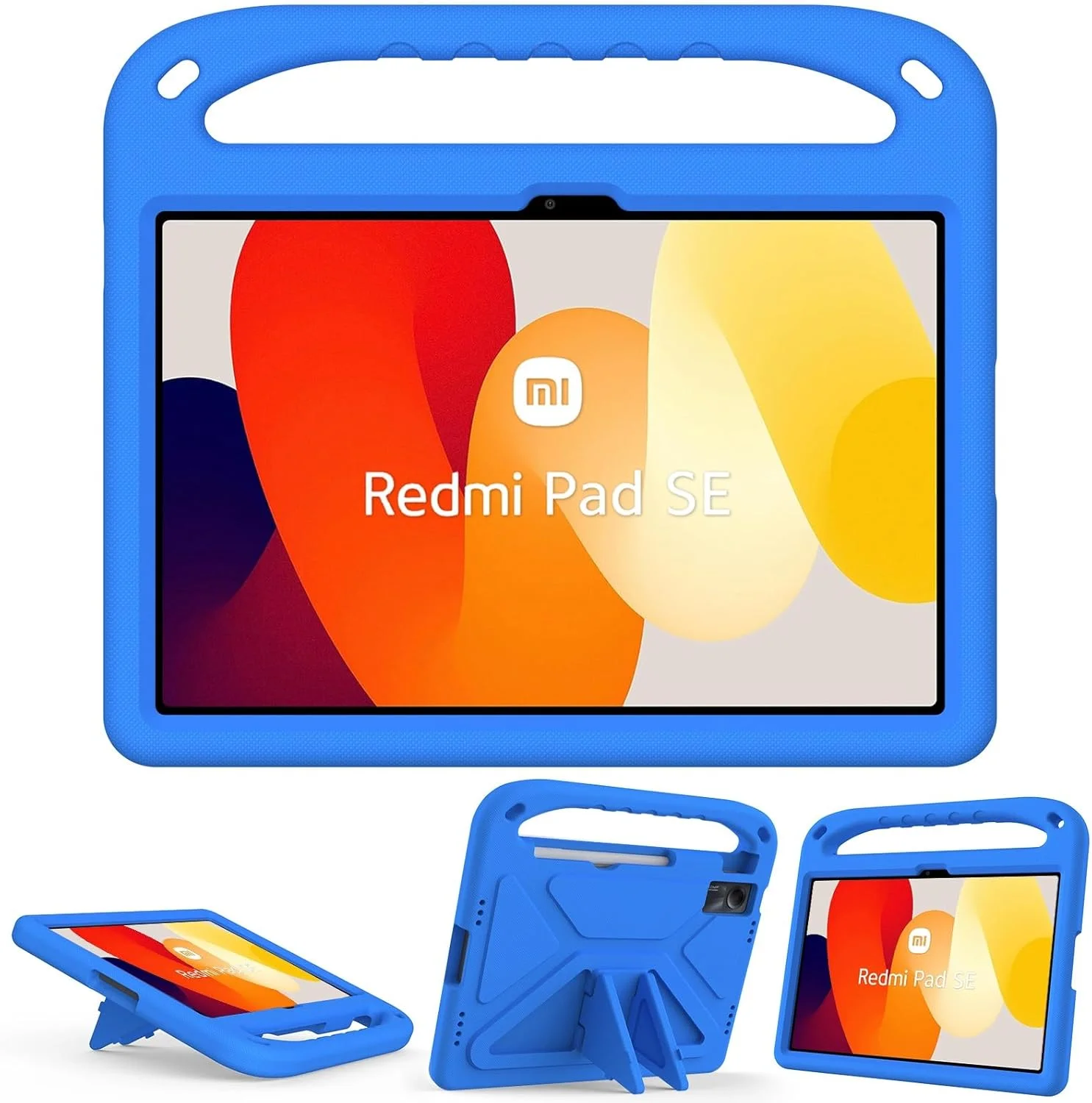 کیف محافظ تبلت سازگار با شیائومی Redmi Pad SE 11 اینچ نسخه 2023، کیف محافظ سبک وزن EVA مناسب کودکان، ضد ضربه، محافظ بامزه، با دسته و بند شانه برای تبلت کیف محافظ تبلت سازگار با شیائومی Redmi Pad SE 11 اینچ نسخه 2023، کیف محافظ سبک وزن EVA مناسب کودکان، ضد ضربه، محافظ بامزه، با دسته و بند شانه برای تبلت