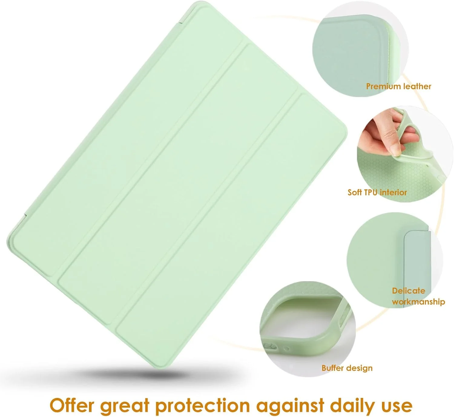 WD&CD Xiaomi Pad 7 / 7 Pro 11.2 Inch Tablet Case Cover Thin Shockproof Auto Sleep Tri-Fold Smart Cover Stand Magnetic Xiaomi Pad 7 Protective Cover (Green) WD&CD Xiaomi Pad 7 / 7 Pro 11.2 Inch Tablet Case Cover Thin Shockproof Auto Sleep Tri-Fold Smart Cover Stand Magnetic Xiaomi Pad 7 Protective Cover (Green)