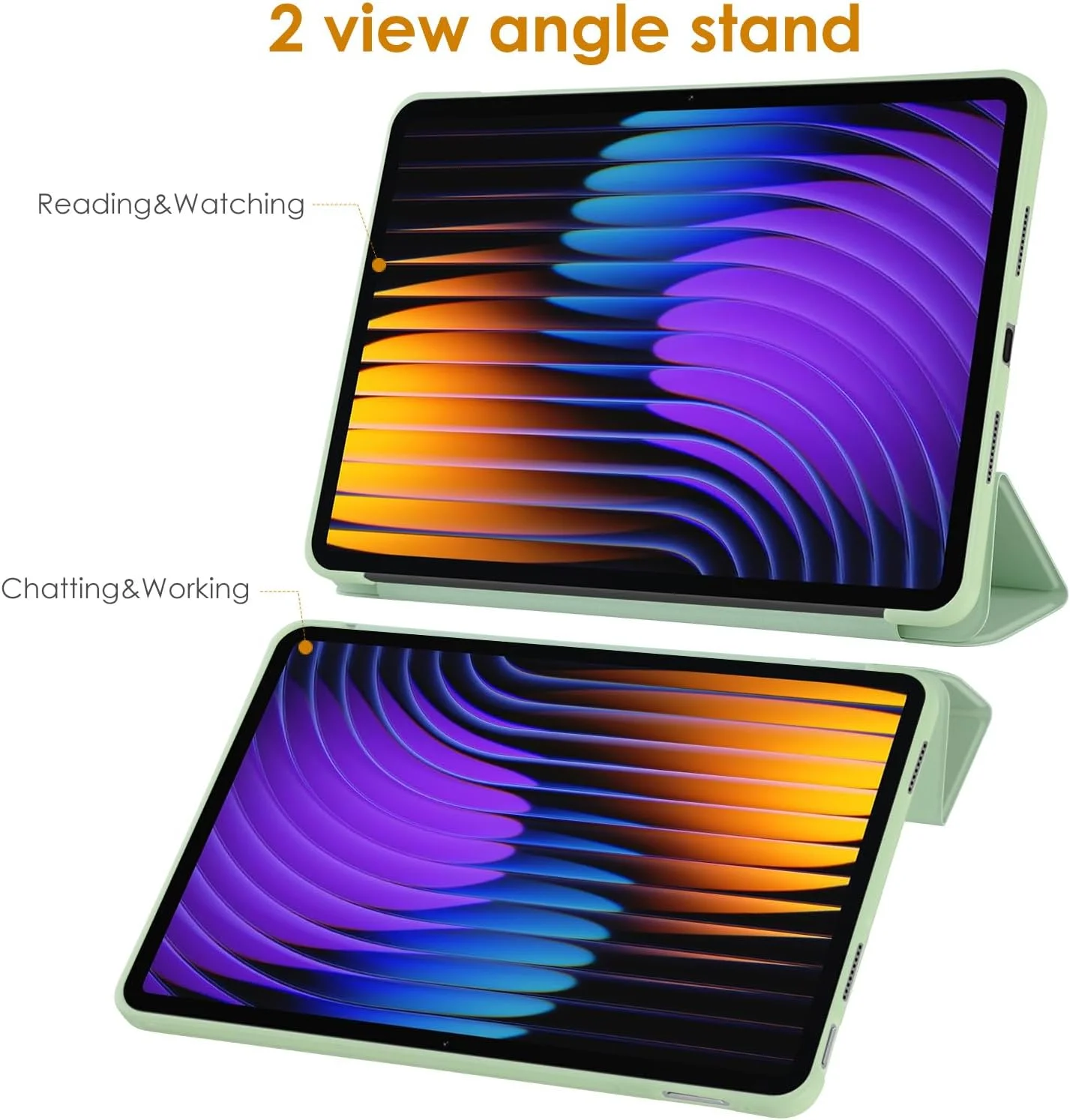 WD&CD Xiaomi Pad 7 / 7 Pro 11.2 Inch Tablet Case Cover Thin Shockproof Auto Sleep Tri-Fold Smart Cover Stand Magnetic Xiaomi Pad 7 Protective Cover (Green) WD&CD Xiaomi Pad 7 / 7 Pro 11.2 Inch Tablet Case Cover Thin Shockproof Auto Sleep Tri-Fold Smart Cover Stand Magnetic Xiaomi Pad 7 Protective Cover (Green)