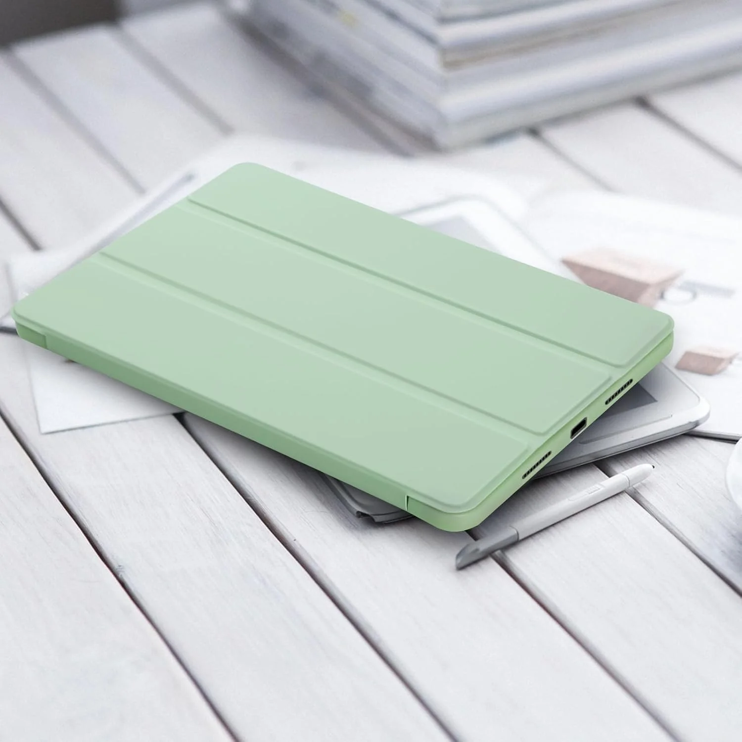 WD&CD Xiaomi Pad 7 / 7 Pro 11.2 Inch Tablet Case Cover Thin Shockproof Auto Sleep Tri-Fold Smart Cover Stand Magnetic Xiaomi Pad 7 Protective Cover (Green) WD&CD Xiaomi Pad 7 / 7 Pro 11.2 Inch Tablet Case Cover Thin Shockproof Auto Sleep Tri-Fold Smart Cover Stand Magnetic Xiaomi Pad 7 Protective Cover (Green)