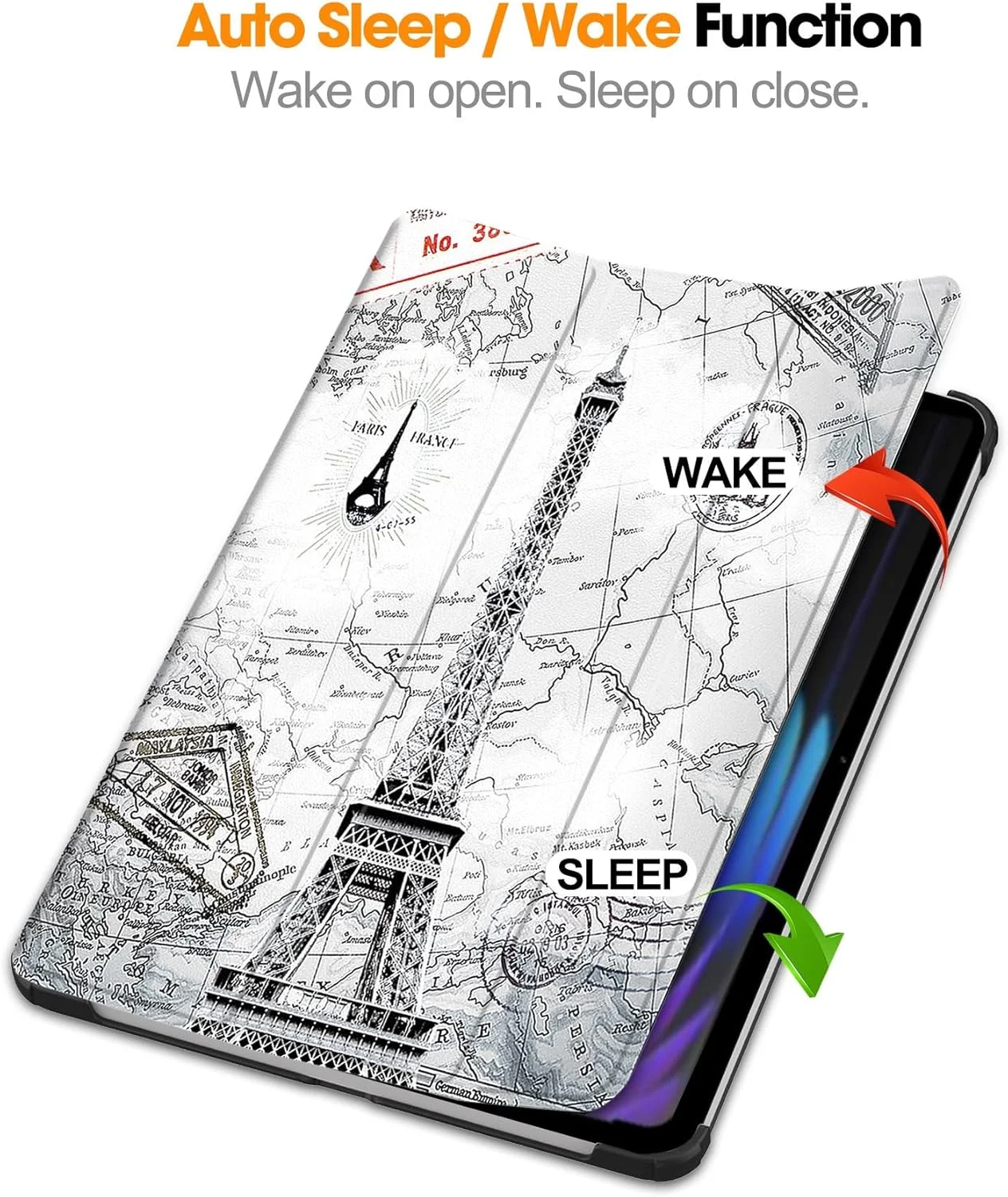 کاور تبلت شیائومی پد 7 پرو 11.2 اینچی 2024 مدل ANKILVAIXY، محافظ باریک با استند تاشو و پشت سخت، دارای عملکرد بیدار/خواب خودکار