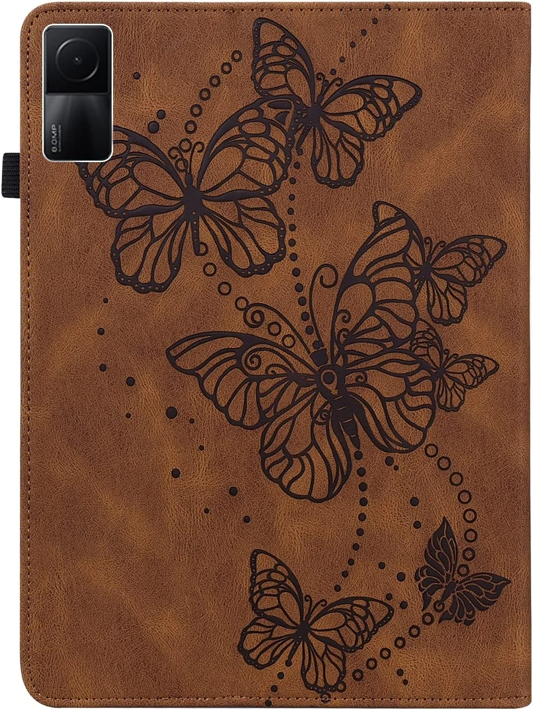 کیف چرمی تبلت شیائومی ردمی پد 10.61 با طرح پروانه برجسته ZZjingli (قهوه ای)(صورتی)(آبی) و غیره (رنگ: قهوه ای)