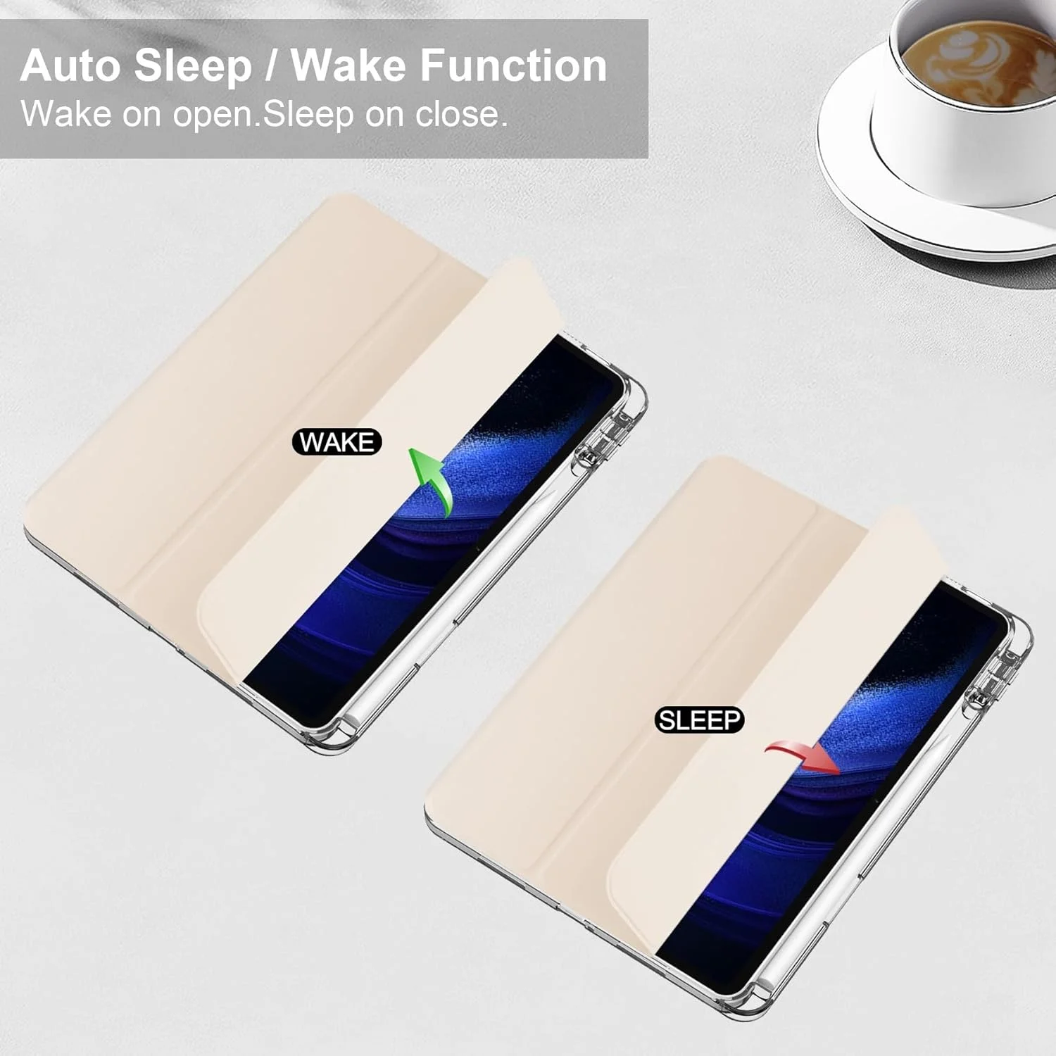 کاور تبلت هوشمند سه تایی، سازگار با شیائومی پد 6/پد 6 پرو 11 اینچ 2023، کاور پشتی شفاف باریک TPU با پایه و جای مدادی، ضد ضربه، بیدار/خواب خودکار. صورتی کاور تبلت هوشمند سه تایی، سازگار با شیائومی پد 6/پد 6 پرو 11 اینچ 2023، کاور پشتی شفاف باریک TPU با پایه و جای مدادی، ضد ضربه، بیدار/خواب خودکار. صورتی