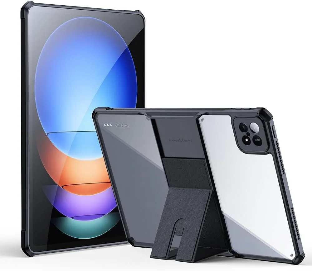 کاور تبلت گرواتری سازگار با شیائومی پد 6S Pro 12.4 اینچ، دارای بند مچی و محافظ شفاف TPU + PC با ایربگ در 4 گوشه برای Mi Pad 6S Pro کاور تبلت گرواتری سازگار با شیائومی پد 6S Pro 12.4 اینچ، دارای بند مچی و محافظ شفاف TPU + PC با ایربگ در 4 گوشه برای Mi Pad 6S Pro