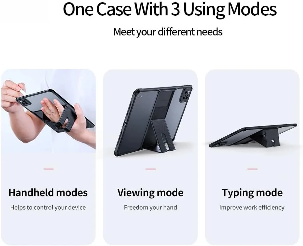 کاور تبلت گرواتری سازگار با شیائومی پد 6S Pro 12.4 اینچ، دارای بند مچی و محافظ شفاف TPU + PC با ایربگ در 4 گوشه برای Mi Pad 6S Pro کاور تبلت گرواتری سازگار با شیائومی پد 6S Pro 12.4 اینچ، دارای بند مچی و محافظ شفاف TPU + PC با ایربگ در 4 گوشه برای Mi Pad 6S Pro