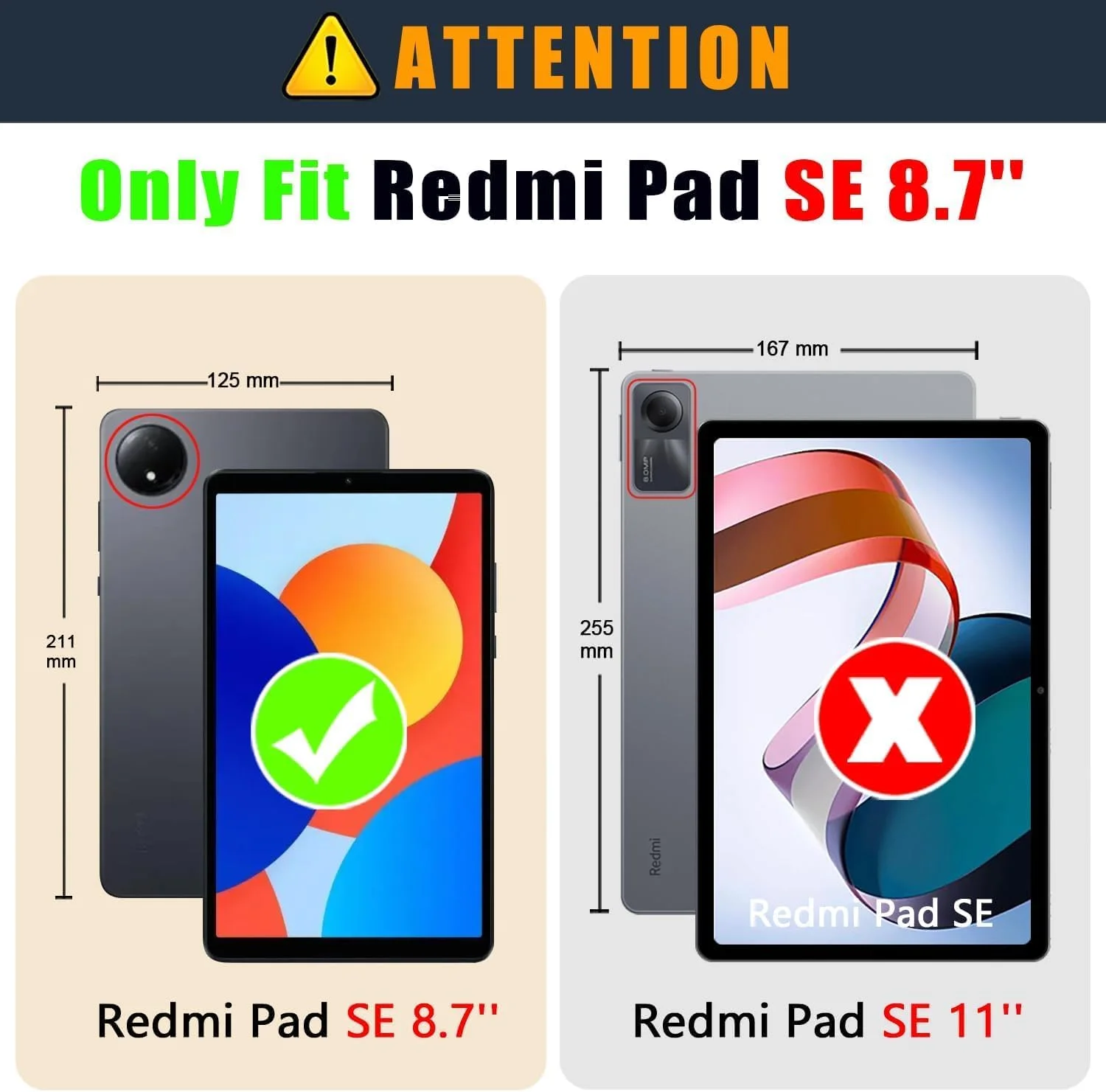 کیف تبلت TUOLISG برای شیائومی Redmi Pad SE 8.7 اینچ 2024 به همراه قلم استایلوس، کیف پول چرمی PU با نگهدارنده قلم، پایه چند زاویه ای، محافظ تبلت شیائومی Redmi Pad SE 8.7 اینچ با طرح گرادیان
