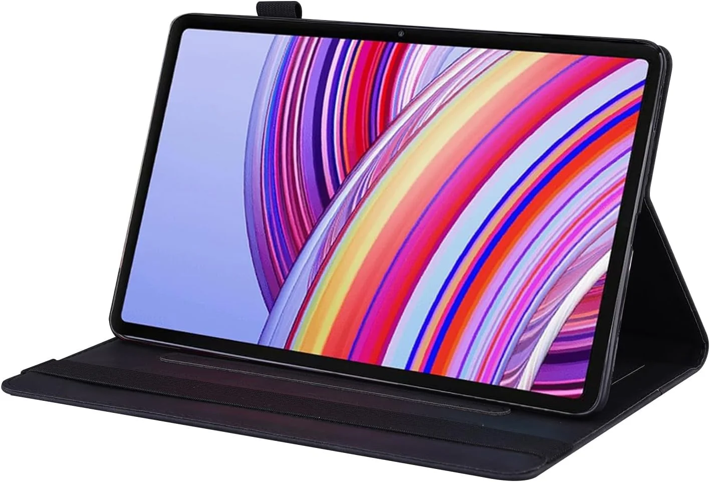 کیف تبلت Gruattreay سازگار با شیائومی Redmi Pad 2 11 اینچی 2025، کیف پول چرمی PU یکپارچهسازی با سیستمعامل با اسلات کارت، پوشش ضد ضربه با پایه چند زاویه (مشکی)