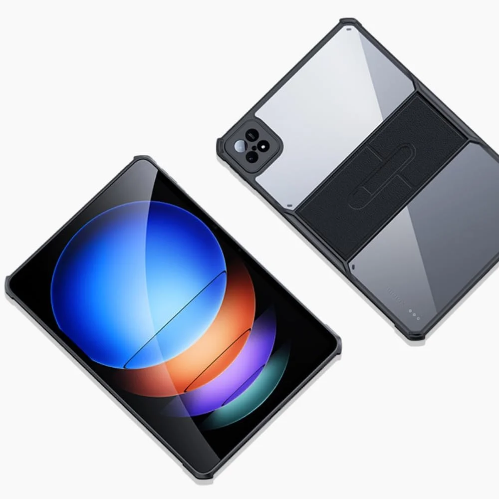 کاور تبلت گرواتری سازگار با شیائومی پد 6S Pro 12.4 اینچ، دارای بند مچی و محافظ شفاف TPU + PC با ایربگ در 4 گوشه برای Mi Pad 6S Pro کاور تبلت گرواتری سازگار با شیائومی پد 6S Pro 12.4 اینچ، دارای بند مچی و محافظ شفاف TPU + PC با ایربگ در 4 گوشه برای Mi Pad 6S Pro