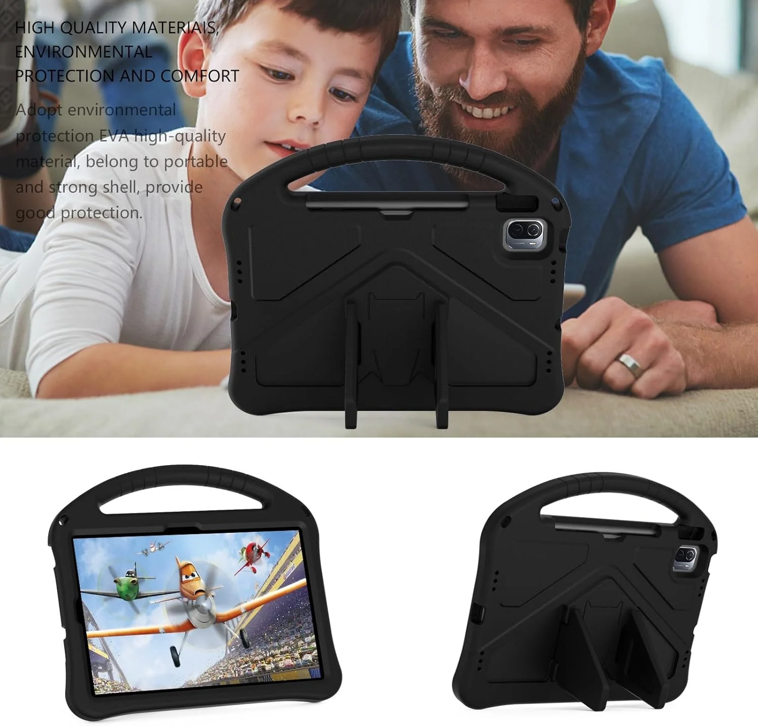 کیف تبلت مسافرتی سازگار با کودکان، سازگار با تبلت شیائومی Mi Pad 5 / Mi Pad 5 Pro 11 2021، کیف محافظ EVA سبک وزن، پوشش محافظ بادوام و مناسب کودکان