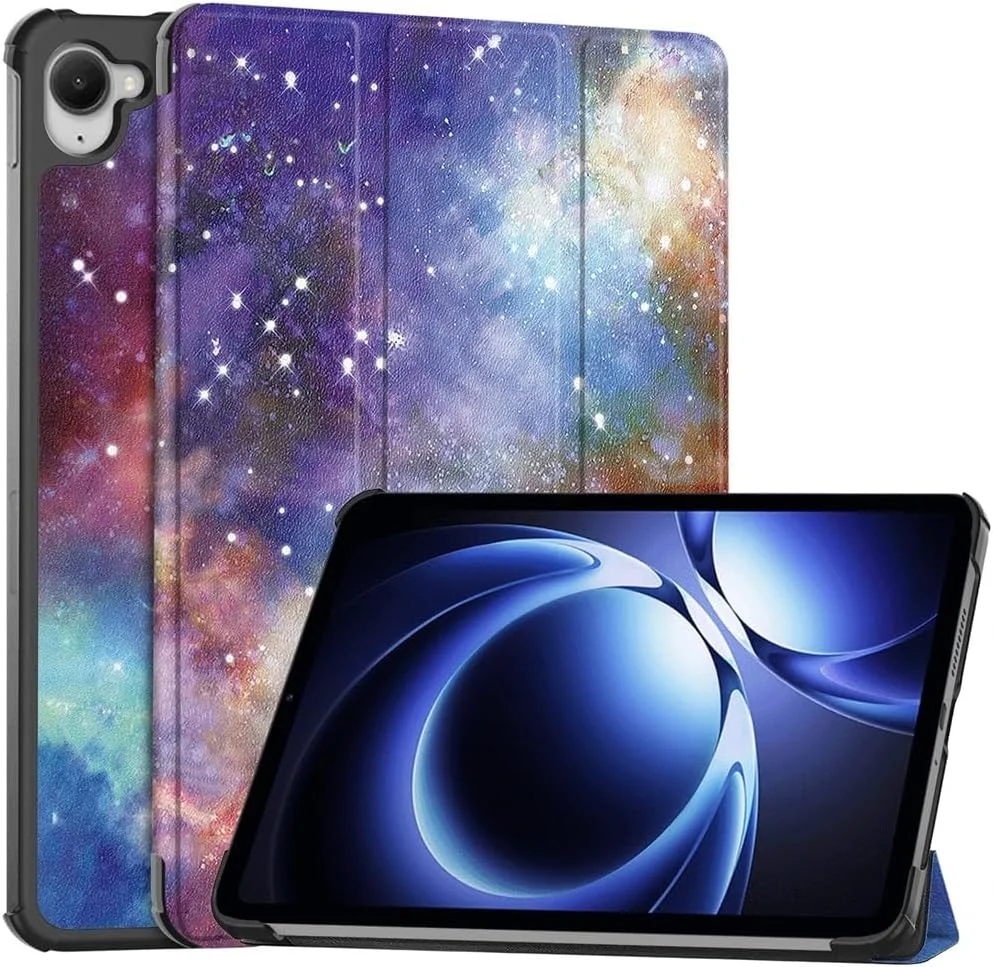 کیف چرمی Gruattreay سازگار با تبلت شیائومی Redmi K Pad 8.8 اینچ (2025)، جلد محافظ باریک و سبک با پایه چند زاویه ای و عملکرد بیدار/خواب خودکار (راه شیری)