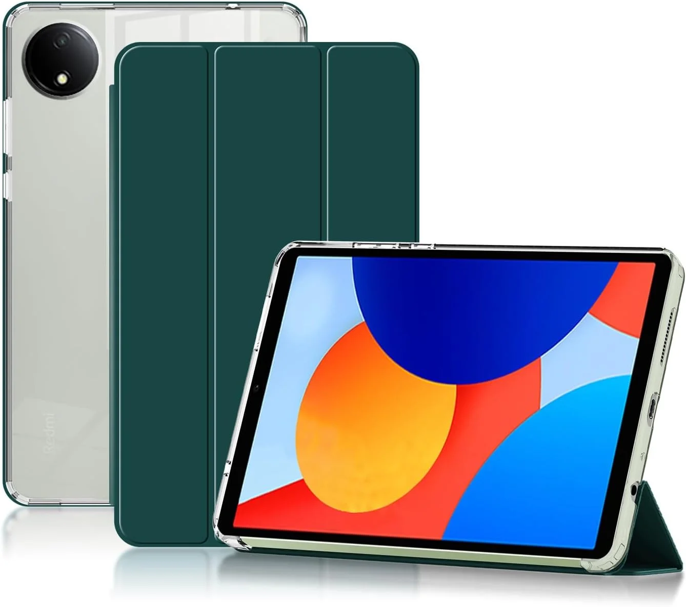 کاور محافظ چرمی سه لایه Gruattreay سازگار با تبلت شیائومی Redmi Pad SE 8.7 اینچ (2024)، کاور محافظ با بامپر TPU نرم و پشت شفاف برای ردمی پد SE 8.7 اینچ (سبز تیره) کاور محافظ چرمی سه لایه Gruattreay سازگار با تبلت شیائومی Redmi Pad SE 8.7 اینچ (2024)، کاور محافظ با بامپر TPU نرم و پشت شفاف برای ردمی پد SE 8.7 اینچ (سبز تیره)