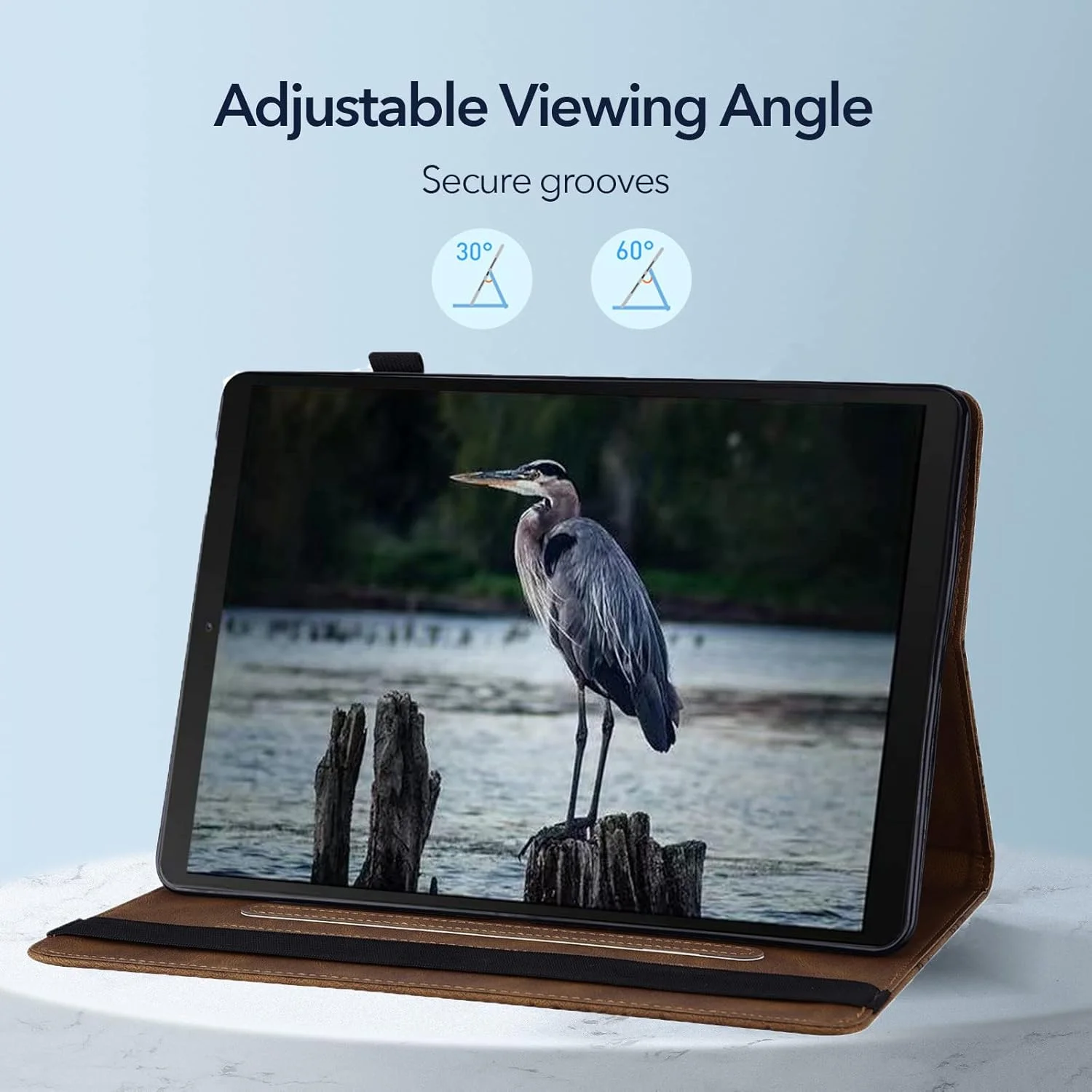 کیف Blllue برای شیائومی پد 5، جلد تبلت باریک تاشو طرح پروانه قدیمی برای شیائومی پد 5 پرو 5G 11.0 اینچ (قهوه ای)