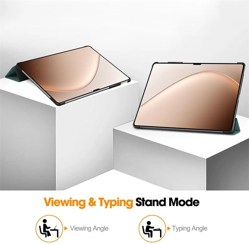 کاور تبلت Gruattreay سازگار با شیائومی پد 7 اولترا 14 اینچ 2025، [پشتیبانی از حالت خواب هوشمند] جلد چرمی PC با استند دو منظوره برای Mi Pad 7 Ultra (خاکستری)