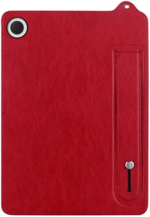 کاور تبلت شیائومی می پد 4 مدل چرمی TPU به همراه بند مچی (قهوه ای)(خاکستری)(قرمز) و غیره (قرمز)
