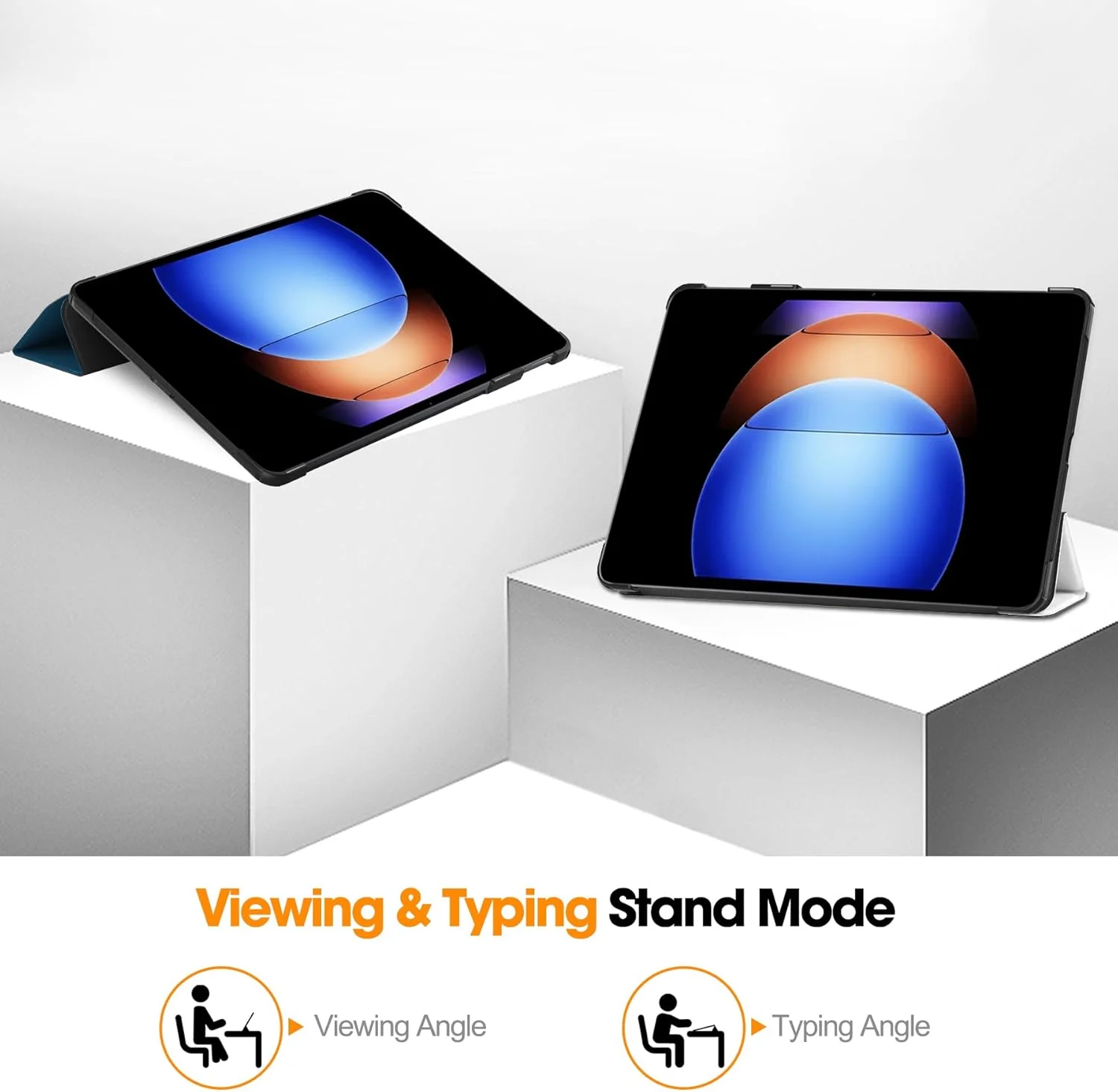 کیف تبلت RanTuo برای شیائومی پد 6S Pro، چرم PU، سبک و نازک، ضد آب، ضد گرد و غبار، قاب محافظ ضد افتادن برای شیائومی پد 6S Pro. (گربه تنبل)