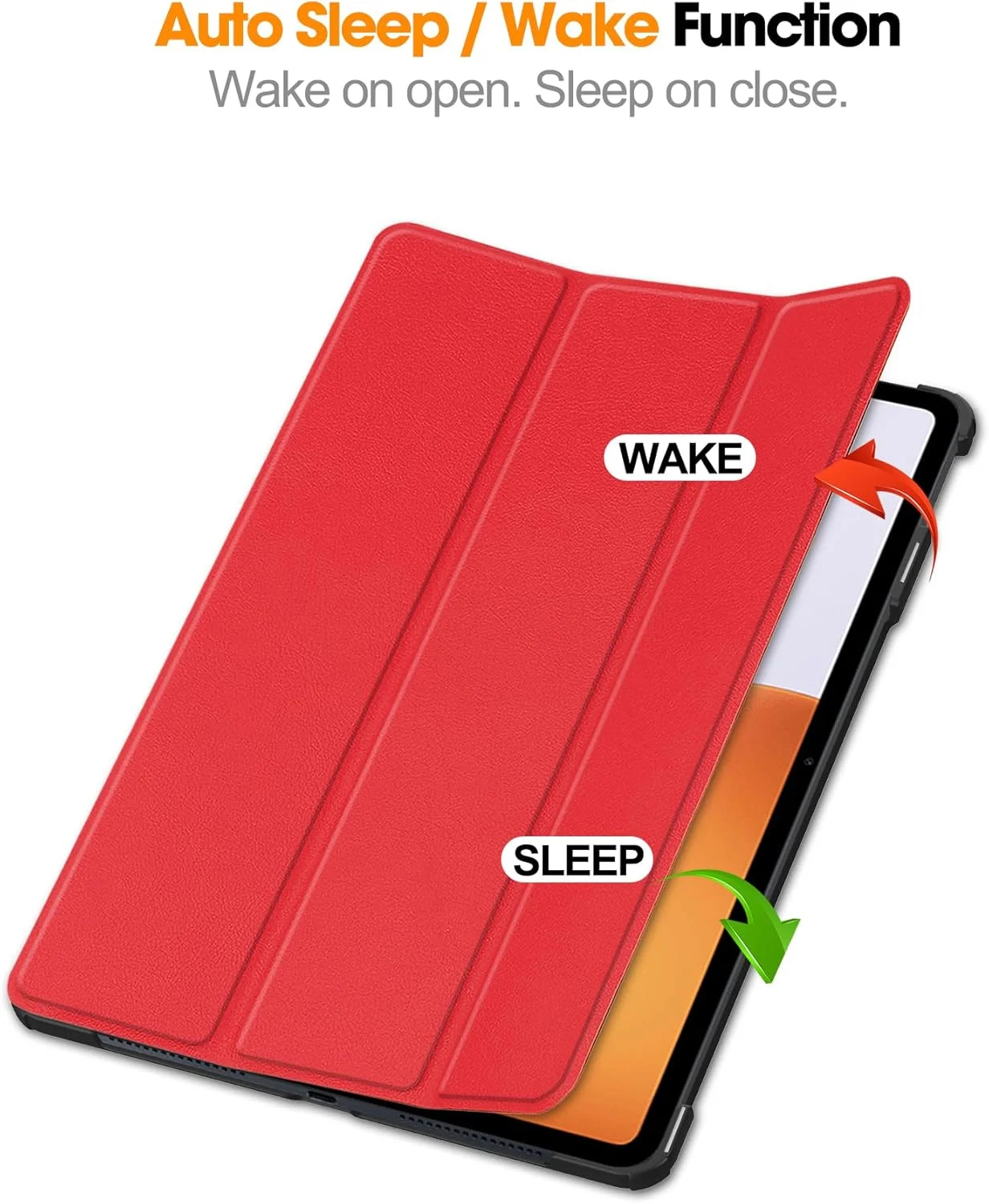 Gruattreay Tablet Case for Xiaomi Pad 7S Pro 12.5 inch 2025, Lightweight Tri-Fold PU Leather Case Folio Flip Cover Shockproof Protective Stand Cover with Auto Wake/Sleep (Red) Gruattreay Tablet Case for Xiaomi Pad 7S Pro 12.5 inch 2025, Lightweight Tri-Fold PU Leather Case Folio Flip Cover Shockproof Protective Stand Cover with Auto Wake/Sleep (Red)