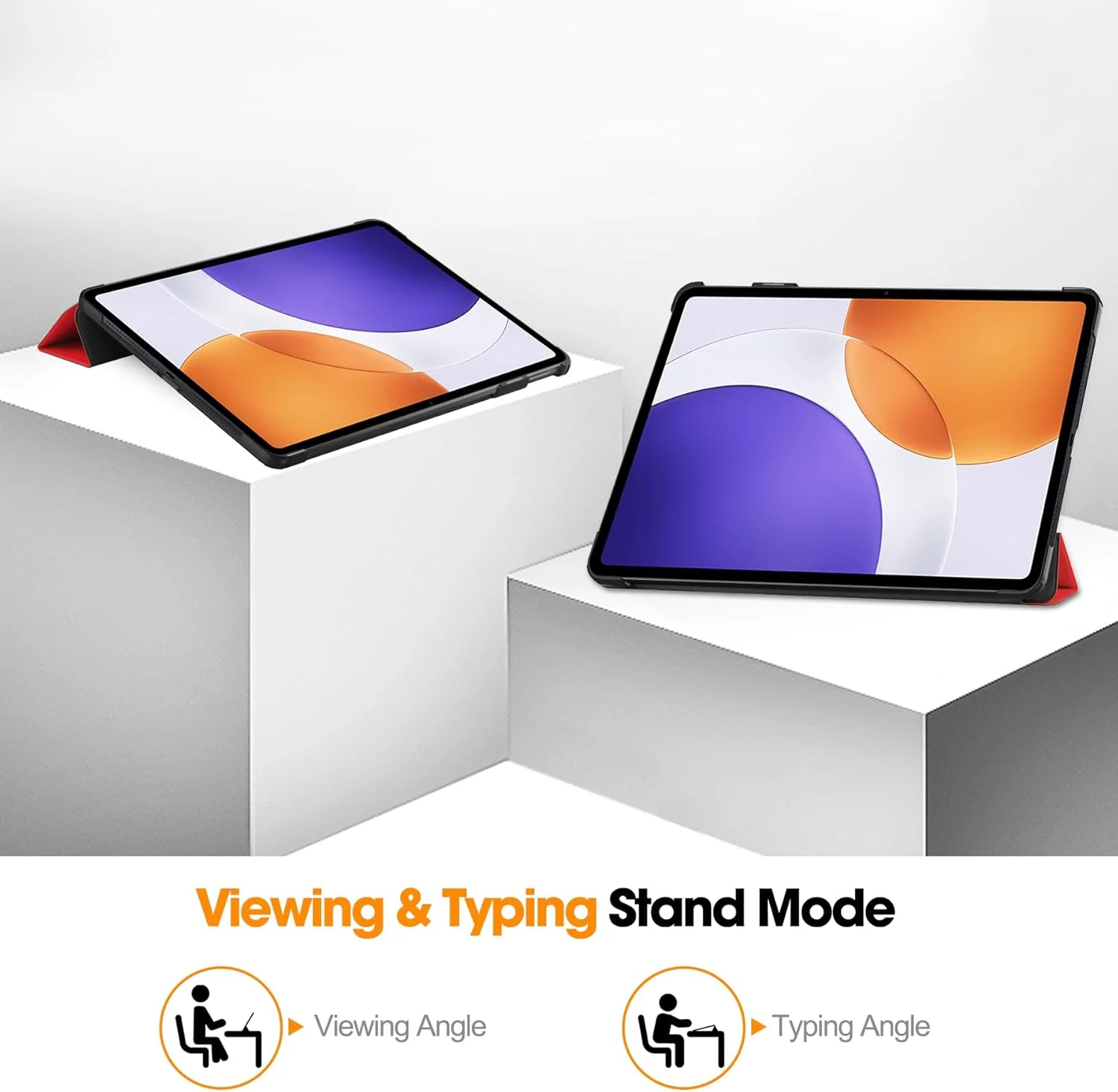 Gruattreay Tablet Case for Xiaomi Pad 7S Pro 12.5 inch 2025, Lightweight Tri-Fold PU Leather Case Folio Flip Cover Shockproof Protective Stand Cover with Auto Wake/Sleep (Red) Gruattreay Tablet Case for Xiaomi Pad 7S Pro 12.5 inch 2025, Lightweight Tri-Fold PU Leather Case Folio Flip Cover Shockproof Protective Stand Cover with Auto Wake/Sleep (Red)