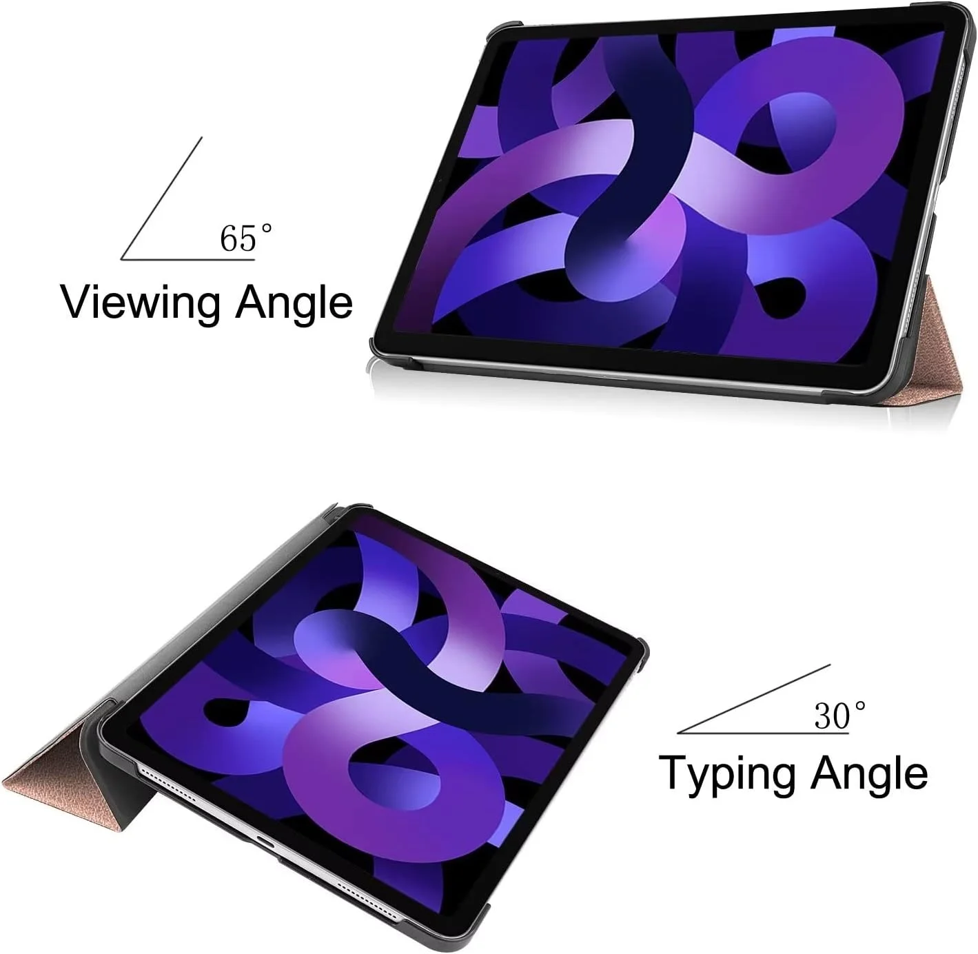 RanTuo Tablet Case for Xiaomi Mi Pad 5, PU Skin, Light and Thin, Waterproof, Dustproof, Anti-Fall Protective Case for Xiaomi Mi Pad 5.(Rose Gold)