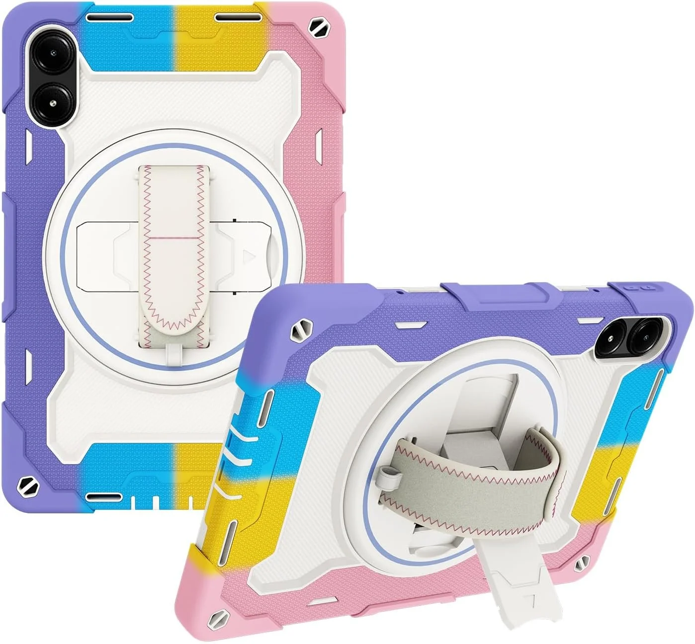 کیف تبلت مسافرتی سازگار با تبلت شیائومی Redmi Pad Pro 12.1 اینچ، قاب مقاوم در برابر ضربه 12.1 اینچی سازگار با کودکان، قاب TPU با پایه نگهدارنده، پوشش محافظ Robu