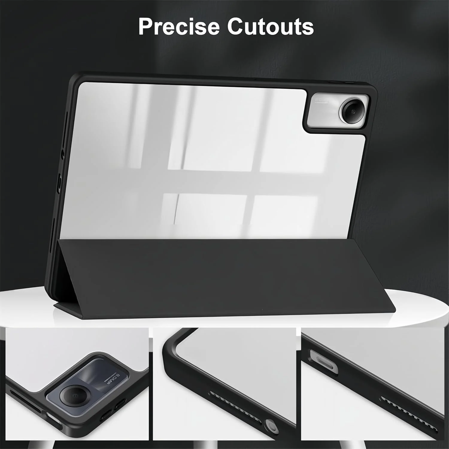 کاور کیبورد برای تبلت شیائومی REDMI PAD 2 11 اینچی (2025) با جای قلم، قابلیت بیدار شدن/خواب خودکار و زوایای دید چندگانه، به همراه ماوس و کیبورد بلوتوث