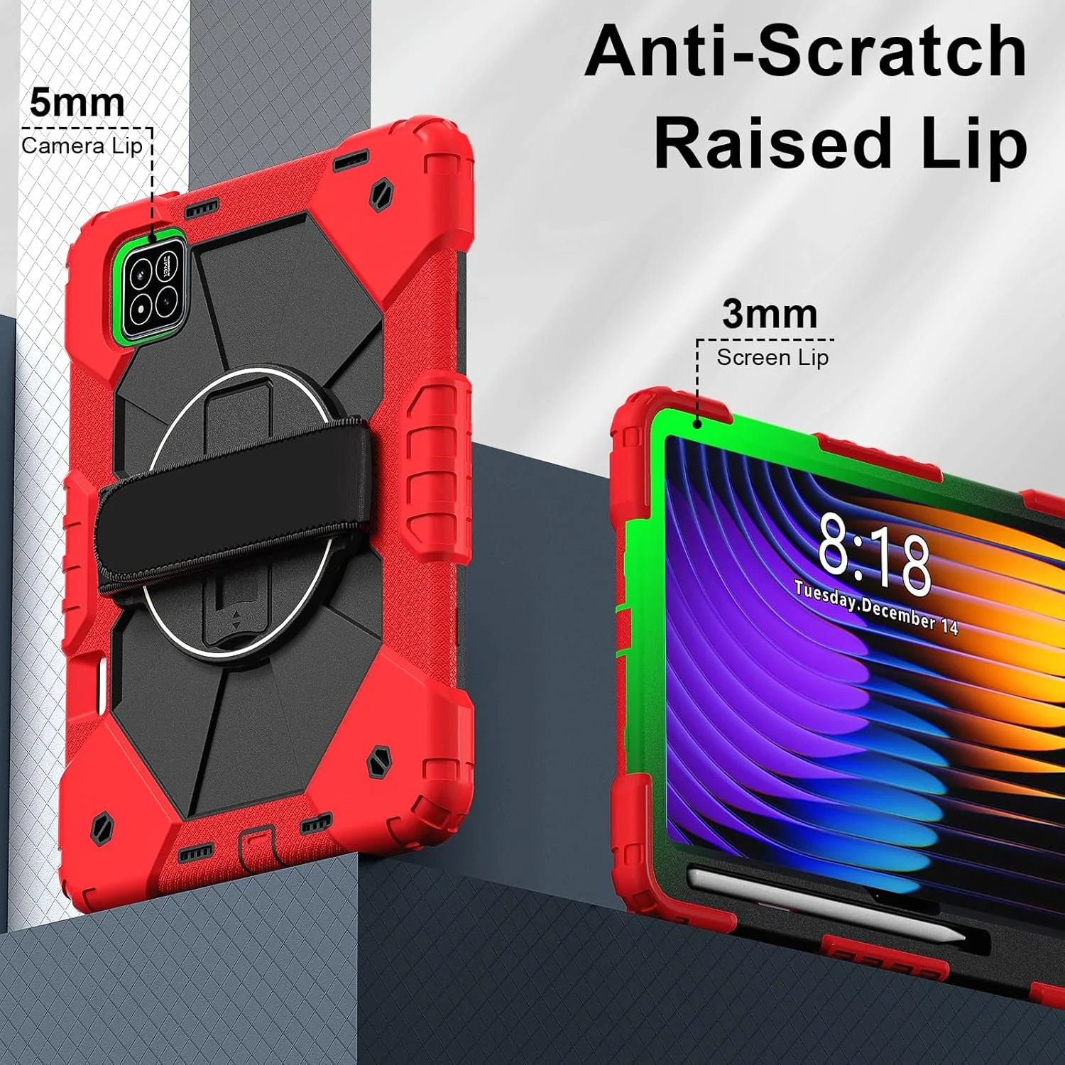 کیف تبلت رباتی nincyee برای شیائومی پد 7 11.2 اینچ 2024، کاور سیلیکونی رنگین کمانی ضد ضربه 3 در 1 با نگهدارنده قلم، بند شانه، بند دستی، پایه تاشو برای کودکان کیف تبلت رباتی nincyee برای شیائومی پد 7 11.2 اینچ 2024، کاور سیلیکونی رنگین کمانی ضد ضربه 3 در 1 با نگهدارنده قلم، بند شانه، بند دستی، پایه تاشو برای کودکان