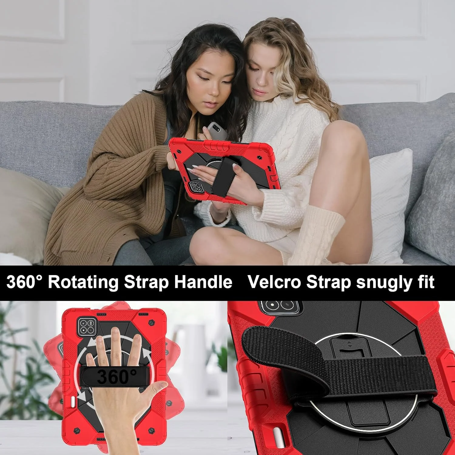 کیف تبلت رباتی nincyee برای شیائومی پد 7 11.2 اینچ 2024، کاور سیلیکونی رنگین کمانی ضد ضربه 3 در 1 با نگهدارنده قلم، بند شانه، بند دستی، پایه تاشو برای کودکان کیف تبلت رباتی nincyee برای شیائومی پد 7 11.2 اینچ 2024، کاور سیلیکونی رنگین کمانی ضد ضربه 3 در 1 با نگهدارنده قلم، بند شانه، بند دستی، پایه تاشو برای کودکان