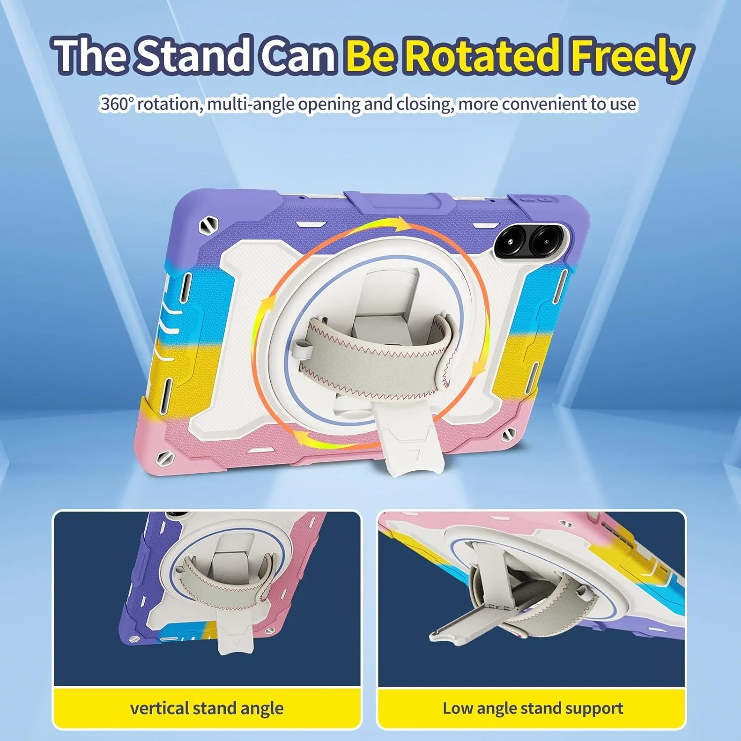 کیف تبلت مسافرتی سازگار با تبلت شیائومی Redmi Pad Pro 12.1 اینچ، قاب مقاوم در برابر ضربه 12.1 اینچی سازگار با کودکان، قاب TPU با پایه نگهدارنده، پوشش محافظ Robu کیف تبلت مسافرتی سازگار با تبلت شیائومی Redmi Pad Pro 12.1 اینچ، قاب مقاوم در برابر ضربه 12.1 اینچی سازگار با کودکان، قاب TPU با پایه نگهدارنده، پوشش محافظ Robu