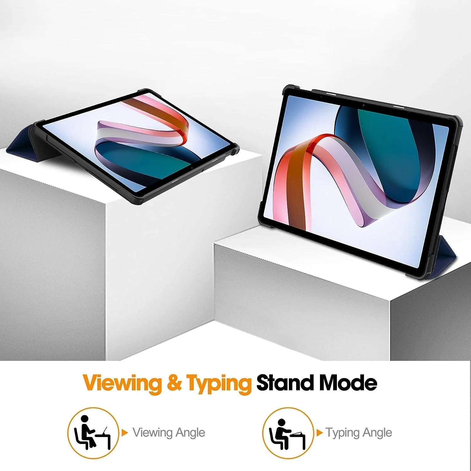 کاور تبلت گرواتری سازگار با شیائومی Redmi Pad SE 11 اینچ 2023، کاور هوشمند سه تایی، قاب پشتی سخت PC، کاور باریک با زوایای دید چندگانه، استند با قابلیت بیدار شدن/خواب خودکار (آبی) کاور تبلت گرواتری سازگار با شیائومی Redmi Pad SE 11 اینچ 2023، کاور هوشمند سه تایی، قاب پشتی سخت PC، کاور باریک با زوایای دید چندگانه، استند با قابلیت بیدار شدن/خواب خودکار (آبی)