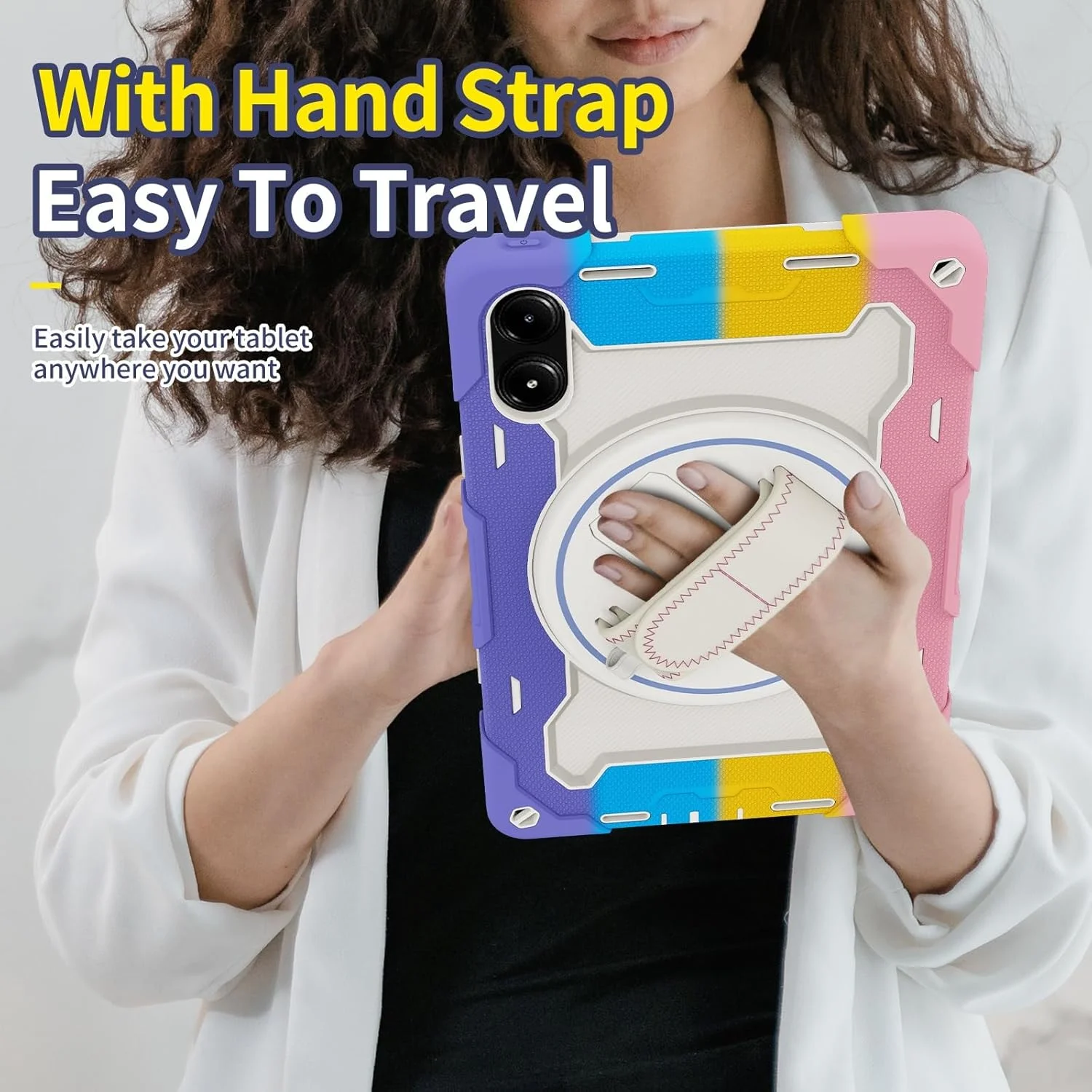 کیف محافظ تبلت سازگار با شیائومی Redmi Pad Pro 12.1 اینچ، کیف مقاوم در برابر ضربه 12.1 اینچی، قاب TPU با پایه نگهدارنده، روکش محافظ Robu کیف محافظ تبلت سازگار با شیائومی Redmi Pad Pro 12.1 اینچ، کیف مقاوم در برابر ضربه 12.1 اینچی، قاب TPU با پایه نگهدارنده، روکش محافظ Robu