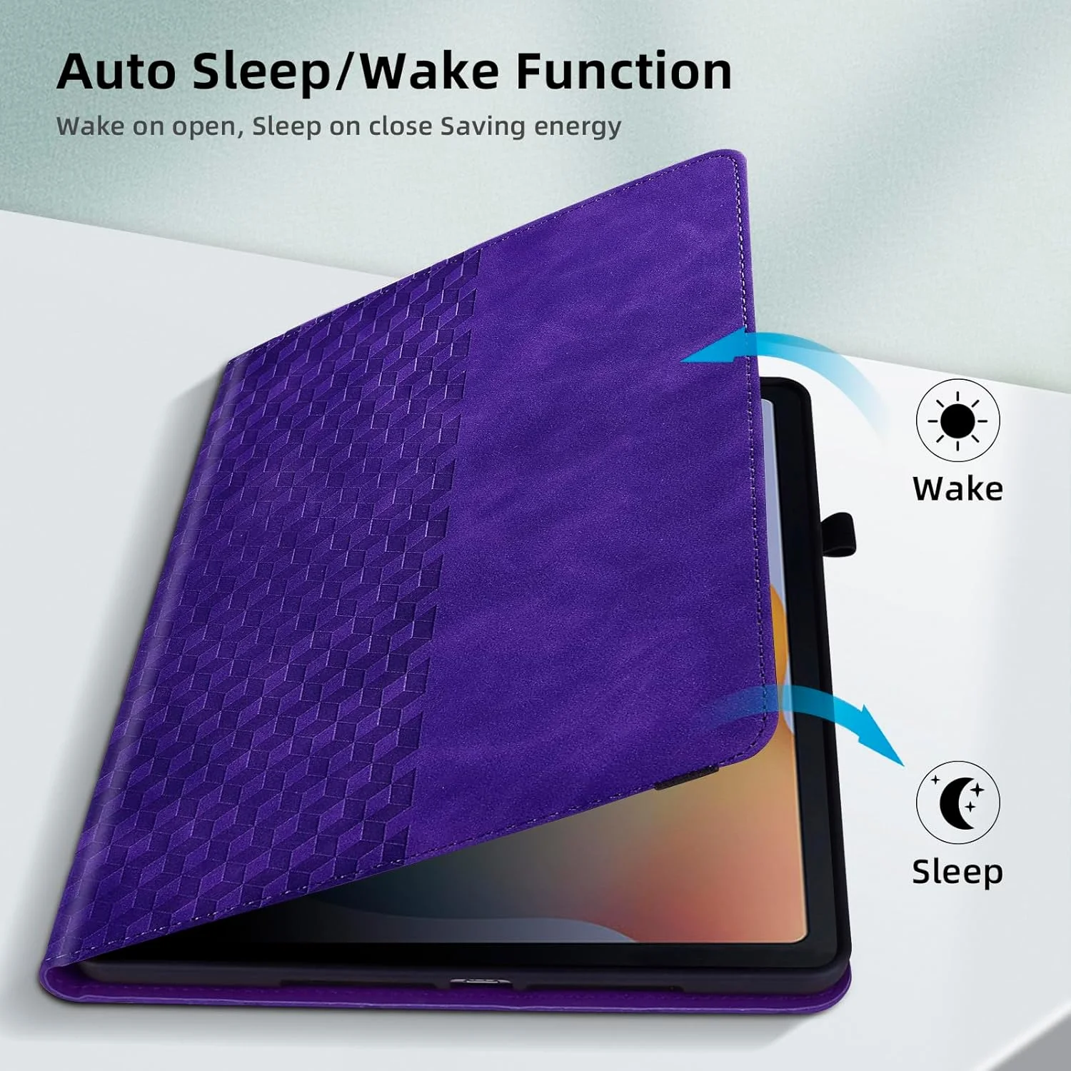 Vkooer Case for Xiaomi Redmi Pad SE 2023 (11 Inch) Tablet Protective Case Premium Leather Folio Smart Case with Auto Sleep/Wake Pen Holder Card Slot for Xiaomi Redmi Pad SE, Purple