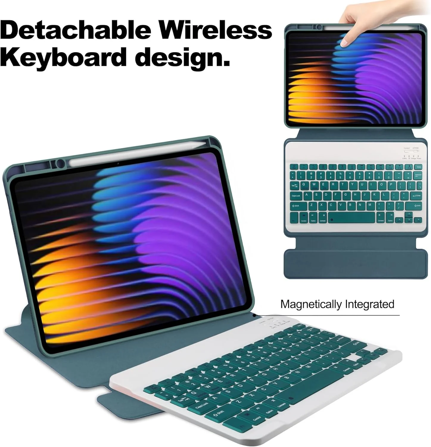 Travel with Tablet Case Compatible with Xiaomi Mi Pad 7/7 Pro 11.2 Inch Wireless Detachable Keyboard Stand for S Pen 360 Degree Rotating Stand Tablet Case with Function Travel with Tablet Case Compatible with Xiaomi Mi Pad 7/7 Pro 11.2 Inch Wireless Detachable Keyboard Stand for S Pen 360 Degree Rotating Stand Tablet Case with Function