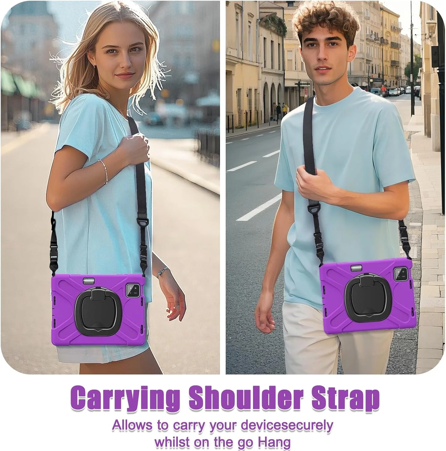 کیف تبلت مناسب برای Xiaomi Mi Pad 7 / Mi Pad 7 Pro 11.2 اینچ 2024، کیف TPU بادوام و ضد ضربه کودکان، پایه چرخشی 360 درجه چند منظوره + بند شانه کیف تبلت مناسب برای Xiaomi Mi Pad 7 / Mi Pad 7 Pro 11.2 اینچ 2024، کیف TPU بادوام و ضد ضربه کودکان، پایه چرخشی 360 درجه چند منظوره + بند شانه