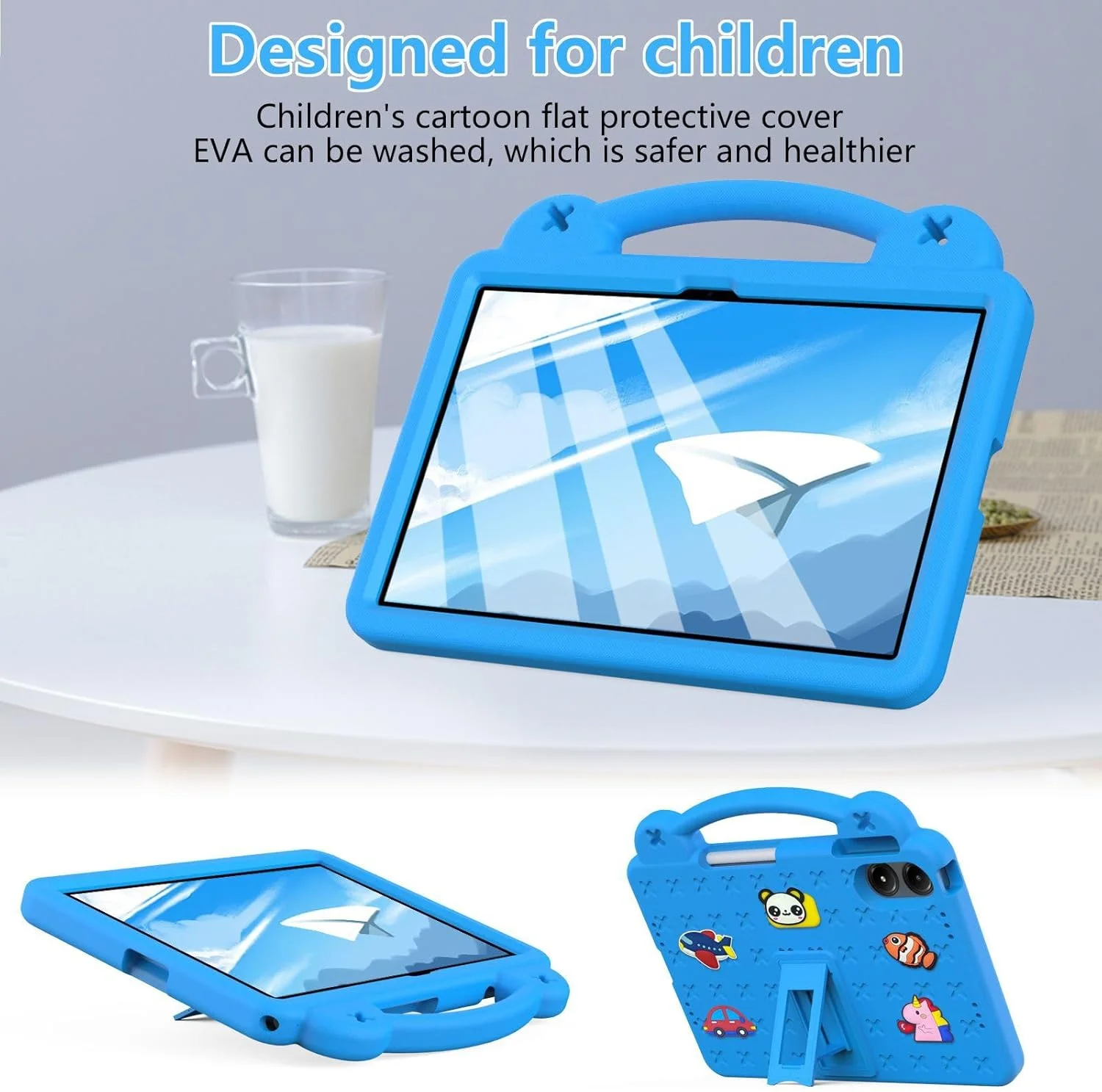 کاور تبلت Gruattreay سازگار با شیائومی Redmi Pad Pro 12.1 اینچ، کیف تبلت با جای قلم و پایه قابل تنظیم، کاور تبلت دستی EVA برای کودکان (زرد) کاور تبلت Gruattreay سازگار با شیائومی Redmi Pad Pro 12.1 اینچ، کیف تبلت با جای قلم و پایه قابل تنظیم، کاور تبلت دستی EVA برای کودکان (زرد)