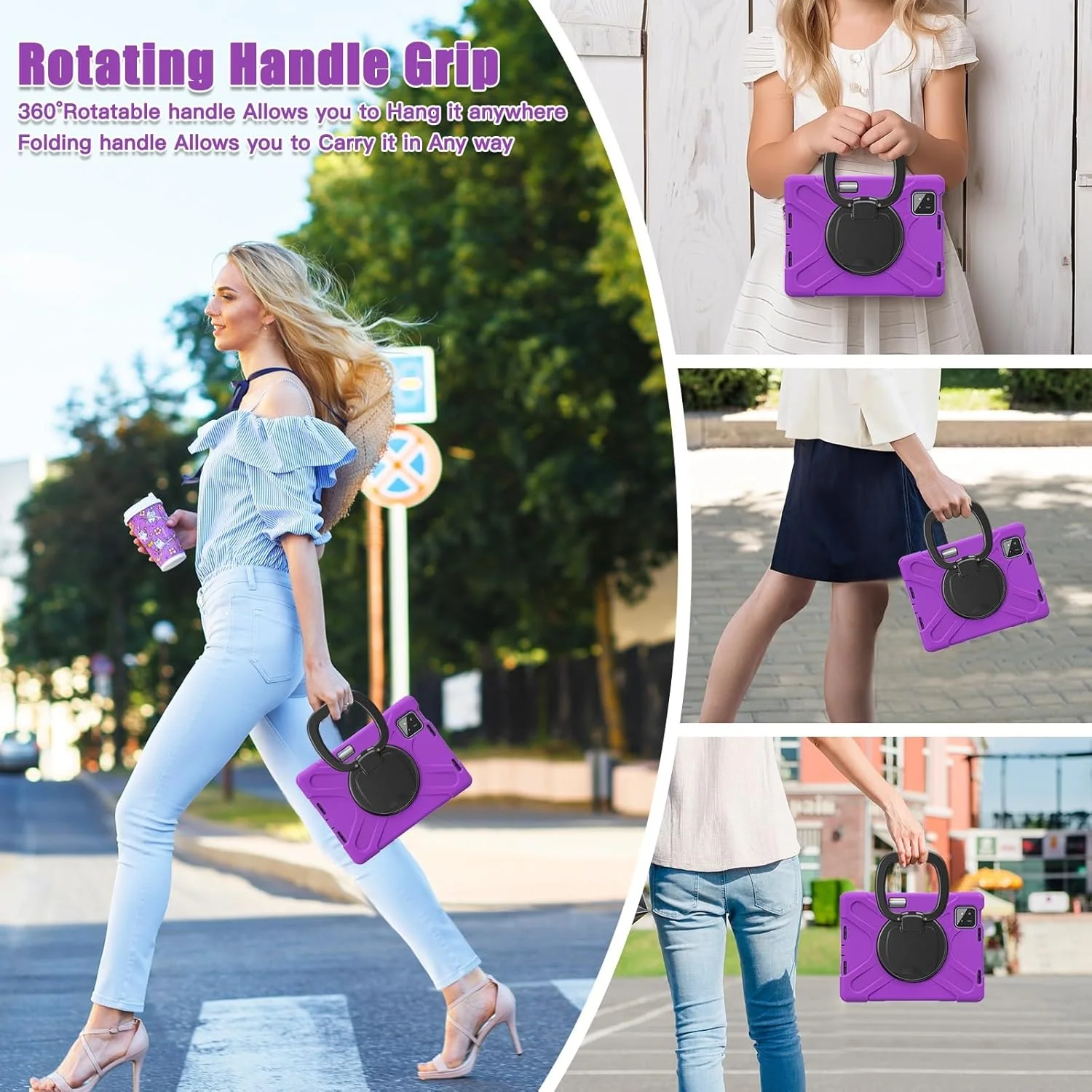 کیف تبلت مناسب برای Xiaomi Mi Pad 7 / Mi Pad 7 Pro 11.2 اینچ 2024، کیف TPU بادوام و ضد ضربه کودکان، پایه چرخشی 360 درجه چند منظوره + بند شانه کیف تبلت مناسب برای Xiaomi Mi Pad 7 / Mi Pad 7 Pro 11.2 اینچ 2024، کیف TPU بادوام و ضد ضربه کودکان، پایه چرخشی 360 درجه چند منظوره + بند شانه