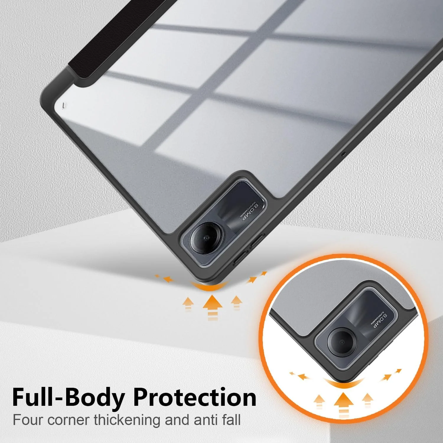 کاور تبلت DINGGUAGUA برای تبلت شیائومی Redmi Pad SE 11 اینچ 2023، کاور پشتی شفاف تبلت با عملکرد نگهدارنده قلم، لمس نکنید کاور تبلت DINGGUAGUA برای تبلت شیائومی Redmi Pad SE 11 اینچ 2023، کاور پشتی شفاف تبلت با عملکرد نگهدارنده قلم، لمس نکنید