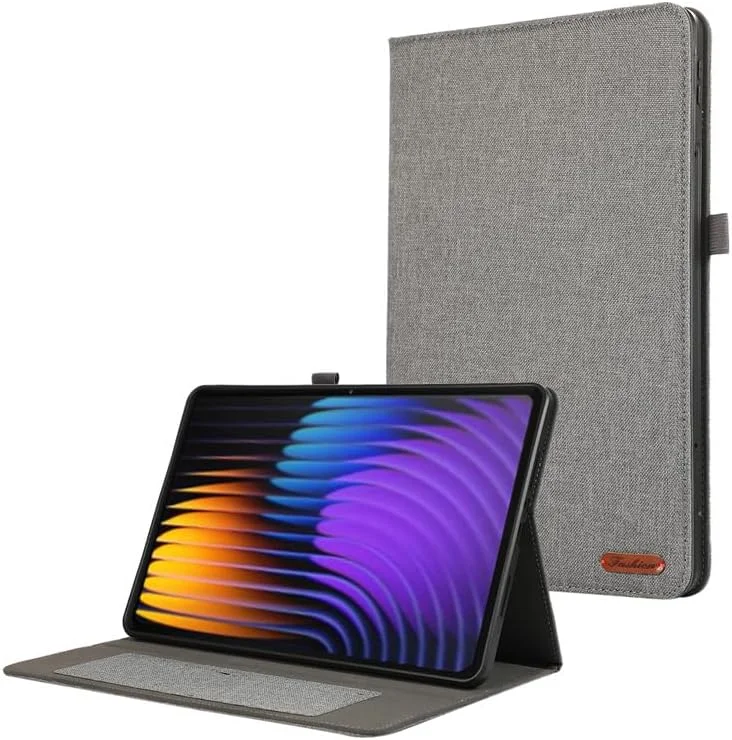 کیف تبلت Gruattreay سازگار با شیائومی پد 7 پرو 11.2 اینچ/پد 7، کیف تبلت پایه تاشو پارچه ای نرم با جای کارت، روکش محافظ TPU ضد ضربه برای شیائومی پد 7/7 پرو (خاکستری) کیف تبلت Gruattreay سازگار با شیائومی پد 7 پرو 11.2 اینچ/پد 7، کیف تبلت پایه تاشو پارچه ای نرم با جای کارت، روکش محافظ TPU ضد ضربه برای شیائومی پد 7/7 پرو (خاکستری)