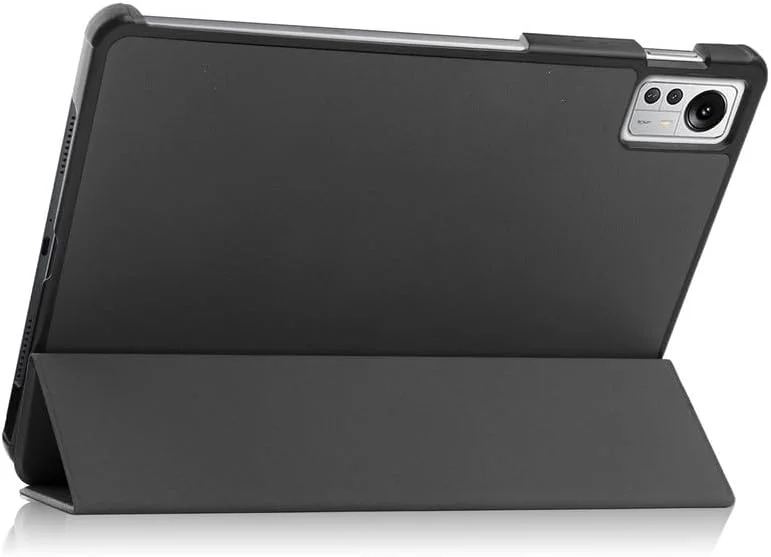 کاور تبلت نیکاکیو مناسب برای شیائومی پد 5 پرو 12.4 اینچ 2022، کاور سه لایه تبلت پد 5 پرو 12.4 اینچ با جای قلم، حالت خواب/بیدار خودکار، پشت TPU نرم، کاور محافظ سبک وزن، مشکی