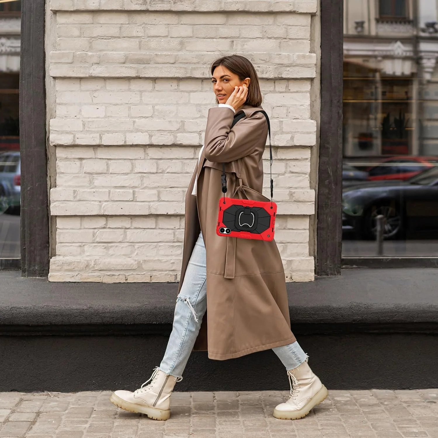 کیف تبلت مناسب برای Xiaomi Redmi Pad Pro 12.1"/Poco Pad 12.1"، کاور مقاوم در برابر ضربه با پایه چرخان 360 درجه + بند مچی + بند شانه ای محافظ کیف تبلت مناسب برای Xiaomi Redmi Pad Pro 12.1"/Poco Pad 12.1"، کاور مقاوم در برابر ضربه با پایه چرخان 360 درجه + بند مچی + بند شانه ای محافظ