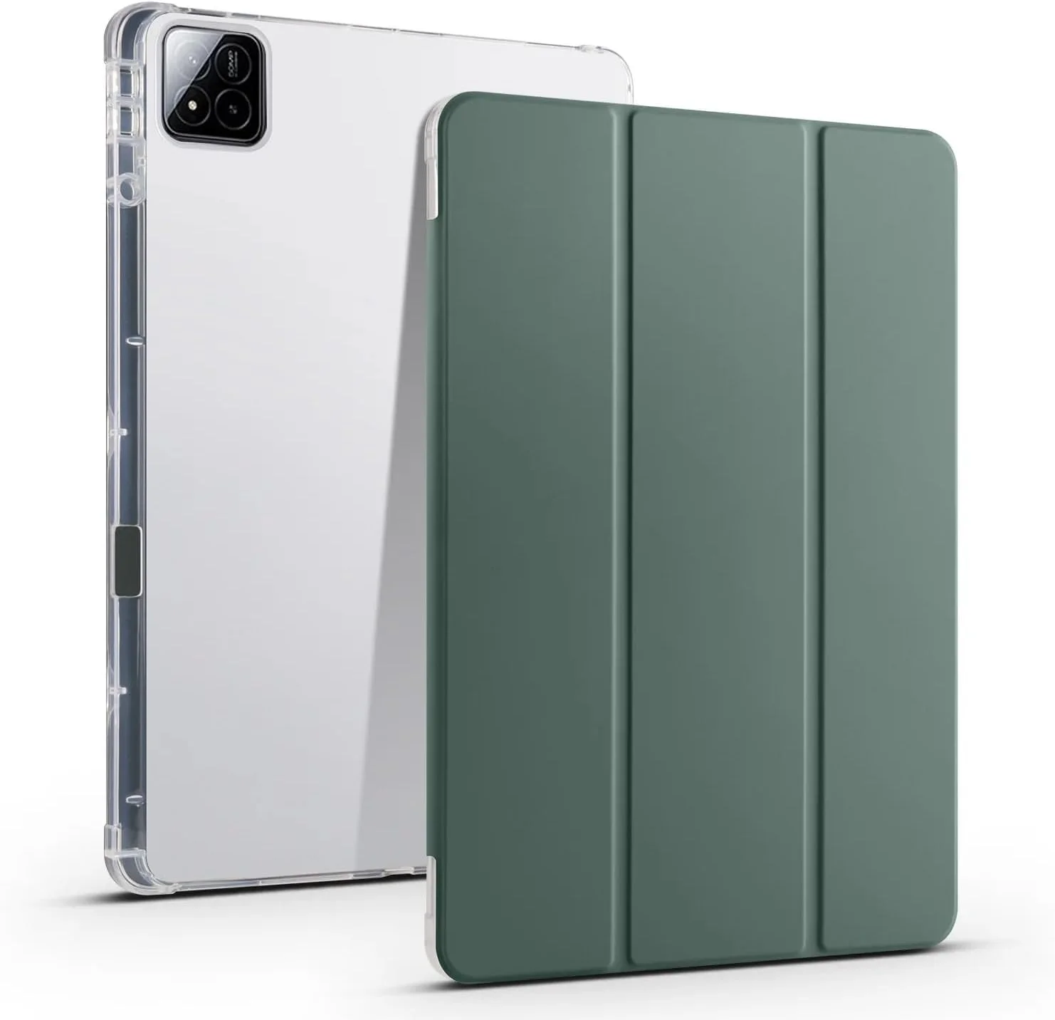 کاور تبلت Gruattreay سازگار با شیائومی پد 7 / پد 7 پرو 11.2 اینچ 2024، کاور محافظ باریک و ضد ضربه هوشمند با پشت شفاف و جای مداد، قابلیت بیدار/خواب خودکار (سبز تیره) کاور تبلت Gruattreay سازگار با شیائومی پد 7 / پد 7 پرو 11.2 اینچ 2024، کاور محافظ باریک و ضد ضربه هوشمند با پشت شفاف و جای مداد، قابلیت بیدار/خواب خودکار (سبز تیره)